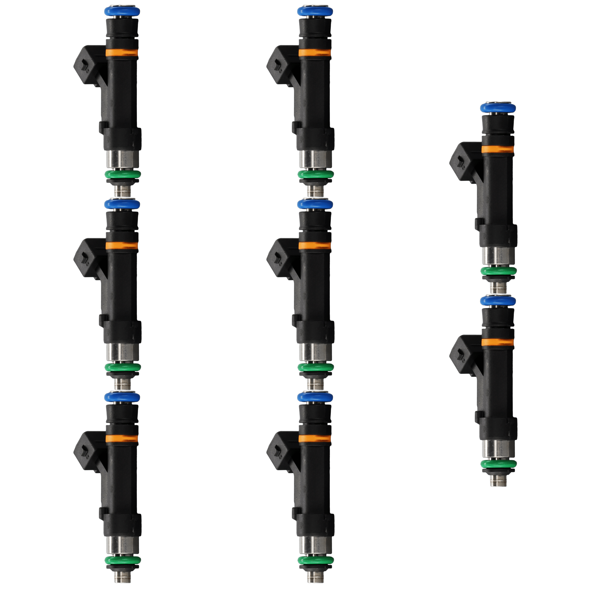 AM F 150-03-03 F 250 SUPER DUTY 03-04 FUEL INJECTOR Gas 5.4L Eng. Set of 8 SKU SET JF31430006-8 OEM 0280158044-62393-4L3Z9F593CA