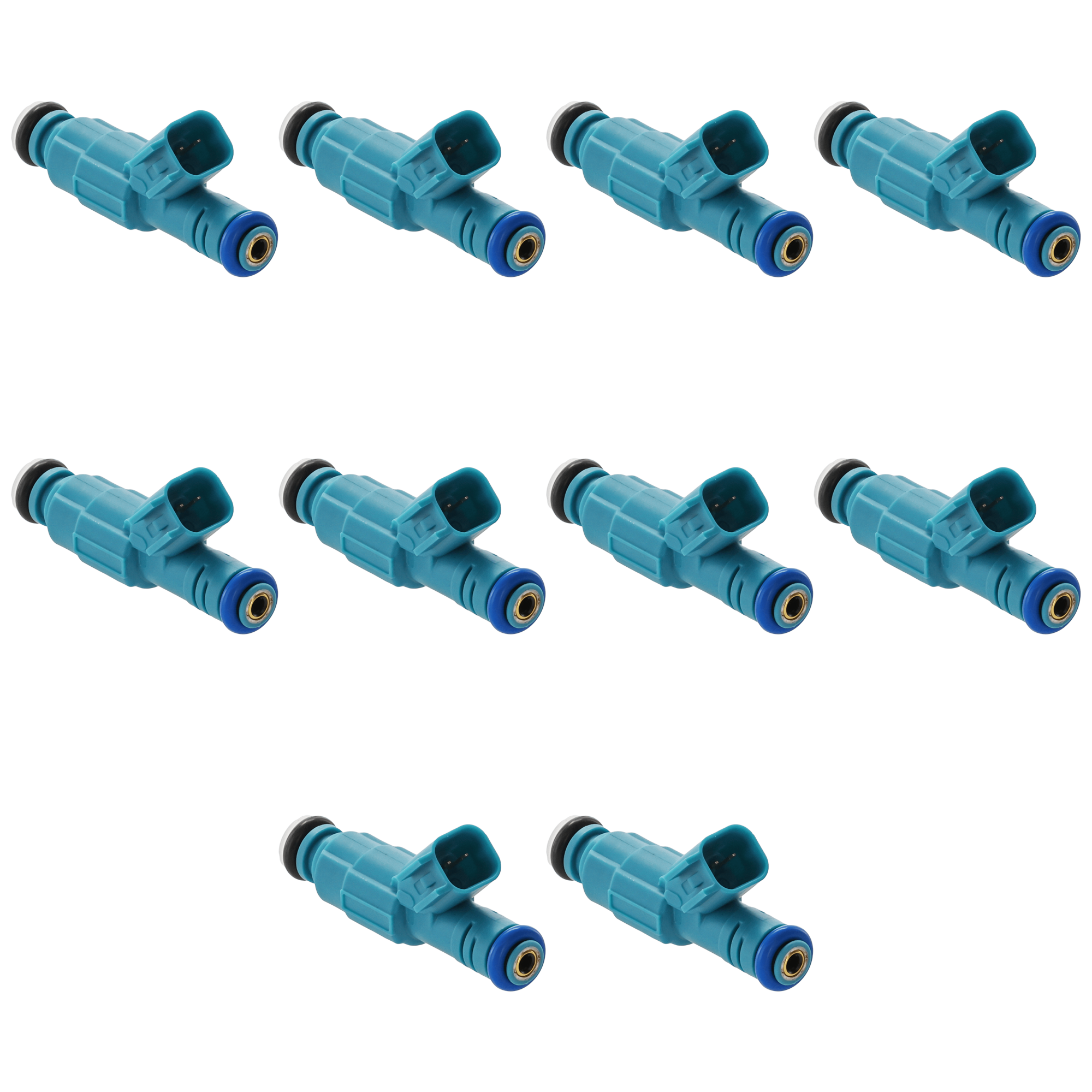 AM E 350 SUPER DUTY E 450 SUPER DUTY 04-07 FUEL INJECTOR Gas Set of 10 SKU SET JF31430007-10 OEM 0280156217-4C2Z9F593DA