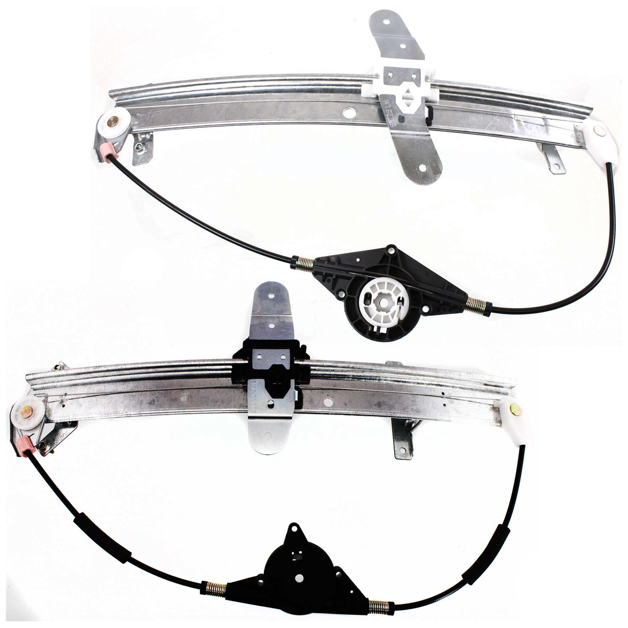 AM CROWN VICTORIA GRAND MARQUIS 92-11 MARAUDER 03-04 FRONT AND REAR WINDOW REGULATOR LH Power w o Motor SKU SET JF462902-2L Partslink FO1350106 FO1550102 OEM 6W7Z5423209AA 6W7Z5427009AA