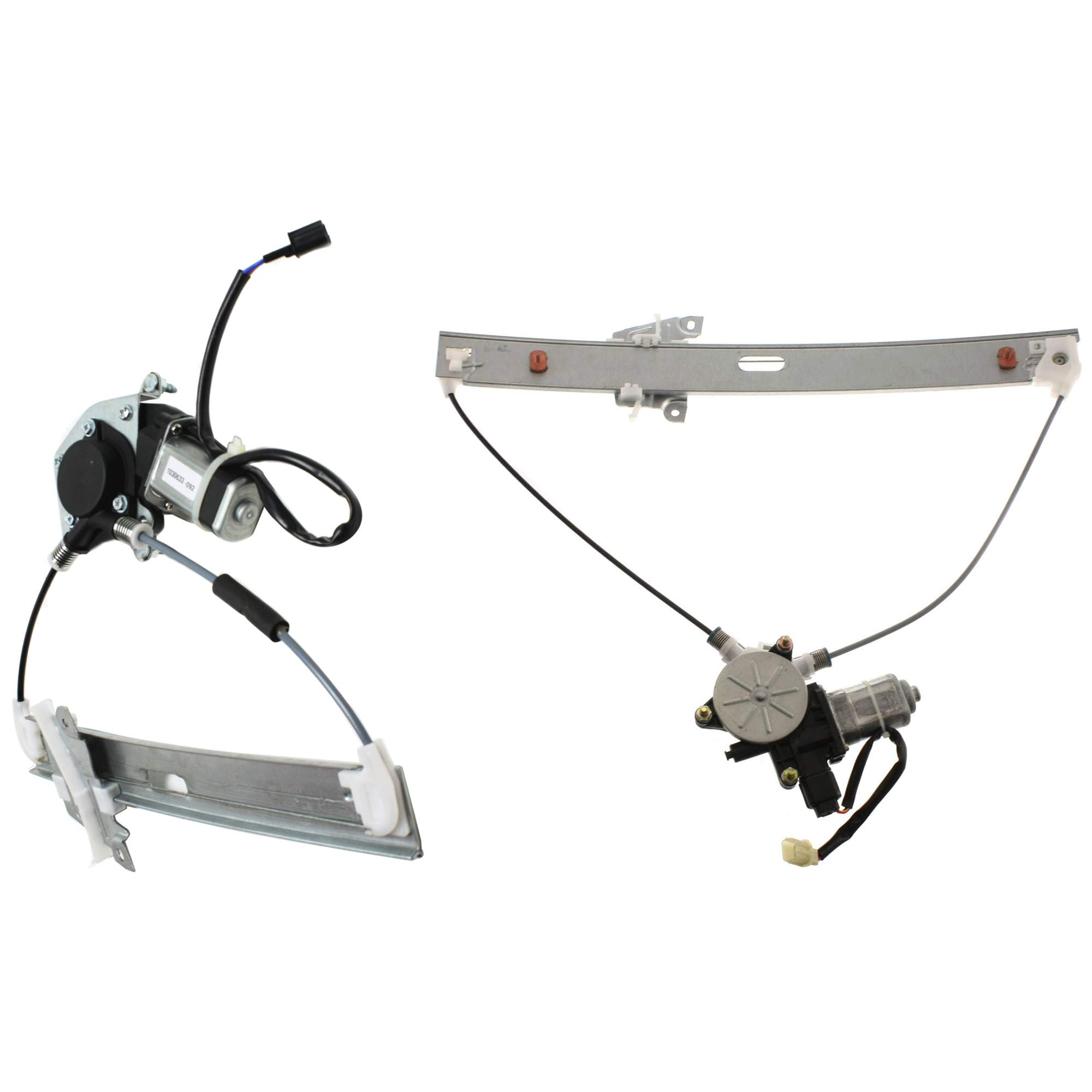AM ESCAPE 01-07 MARINER 05-07 FRONT AND REAR WINDOW REGULATOR LH Power w Motor SKU SET JF462908-2L Partslink FO1350130 FO1550116 OEM 2L8Z7823201BA 6L8Z7827001BA