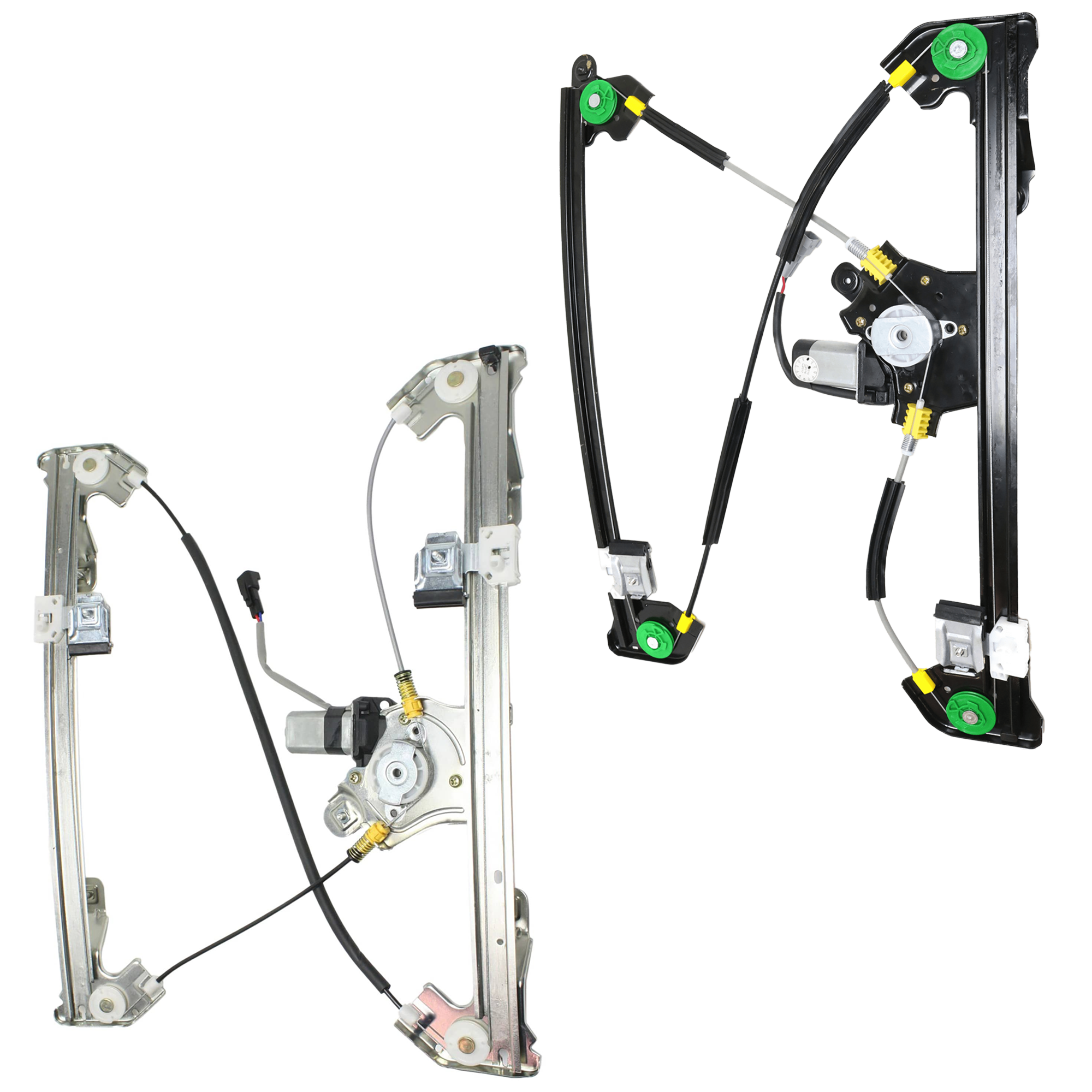 AM F 150-04-08 MARK LT 06-08 FRONT AND REAR WINDOW REGULATOR RH Power w Motor Crew Cab SKU SET JF462913-2 Partslink FO1351159 FO1351153 FO1551126 OEM 6L3Z1523200BA 4L3Z1523200CA 6L