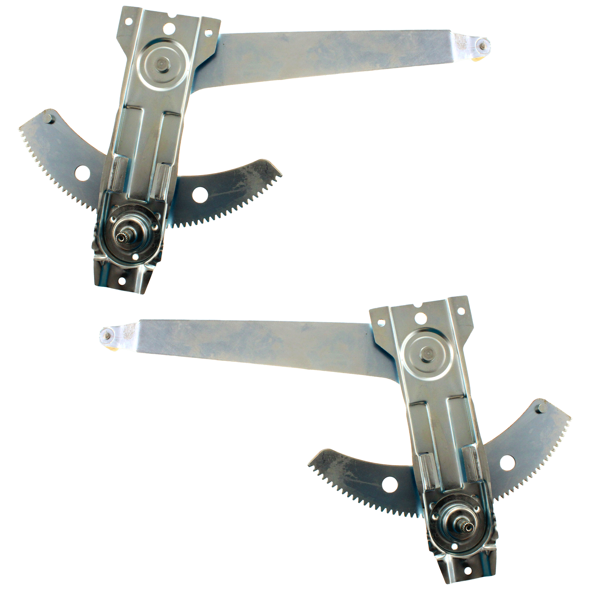 AM F SERIES 80-99 FRONT WINDOW REGULATOR RH AND LH Manual SKU SET JF462915 Partslink FO1350104 FO1351104 OEM E7TZ1523200A E7TZ1523201A