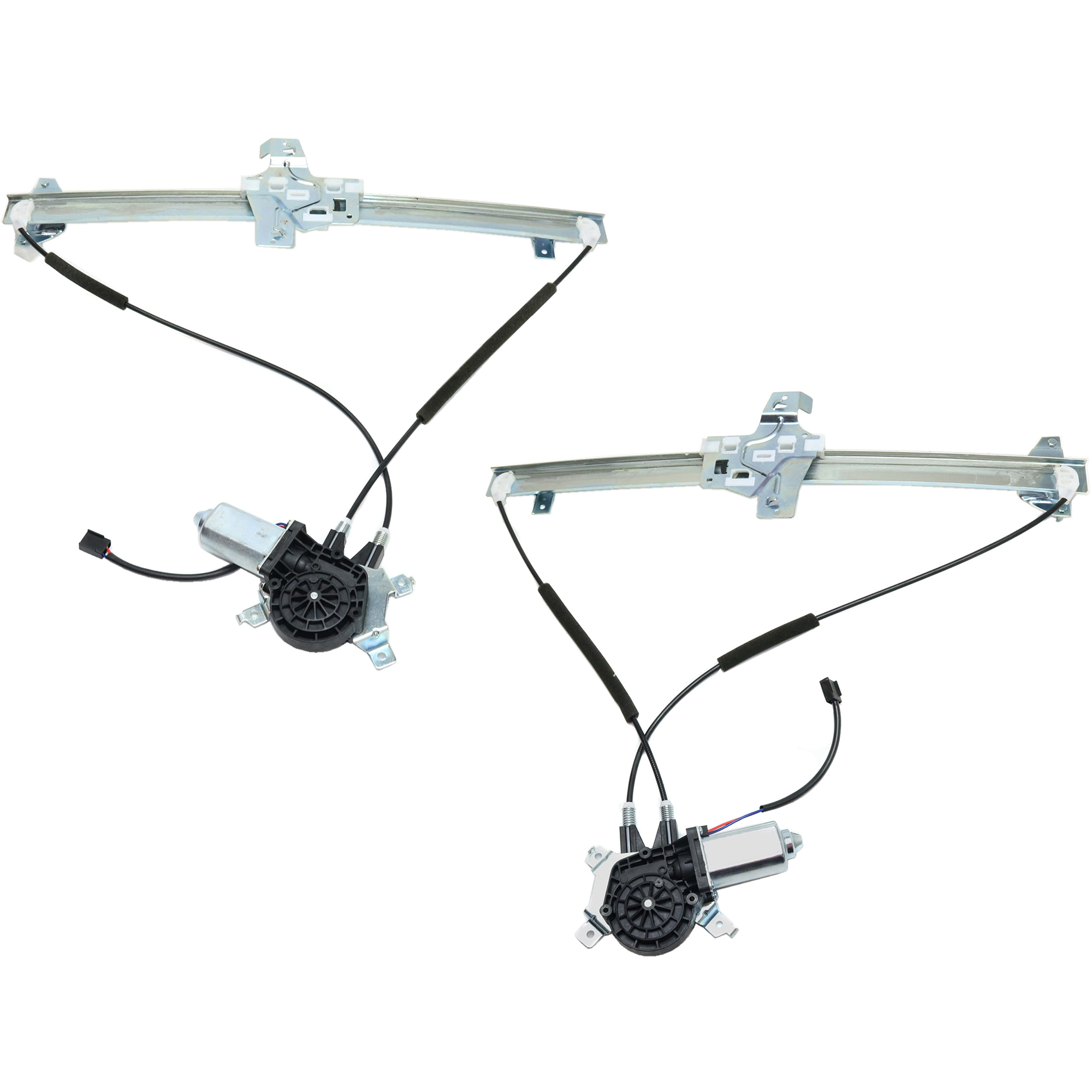 AM ECONOLINE VAN 92-14 FRONT WINDOW REGULATOR RH and LH Power w Motor SKU SET JF462957 Partslink FO1350129 FO1351129 OEM 9C2Z1523200A 9C2Z1523201A