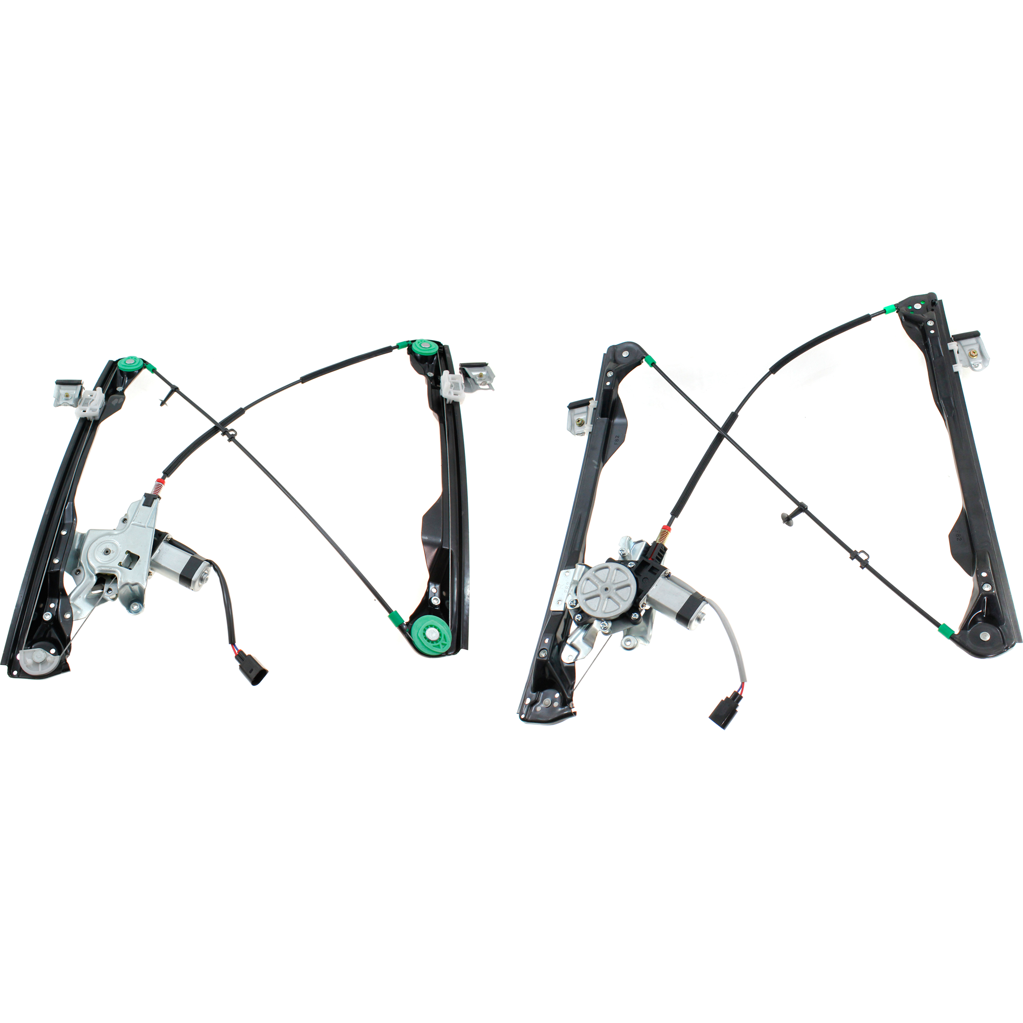 AM FOCUS 08-10 FRONT WINDOW REGULATOR RH AND LH Power w Motor Coupe SKU SET JF462975 OEM 8S4Z6323200BA 8S4Z6323201BA