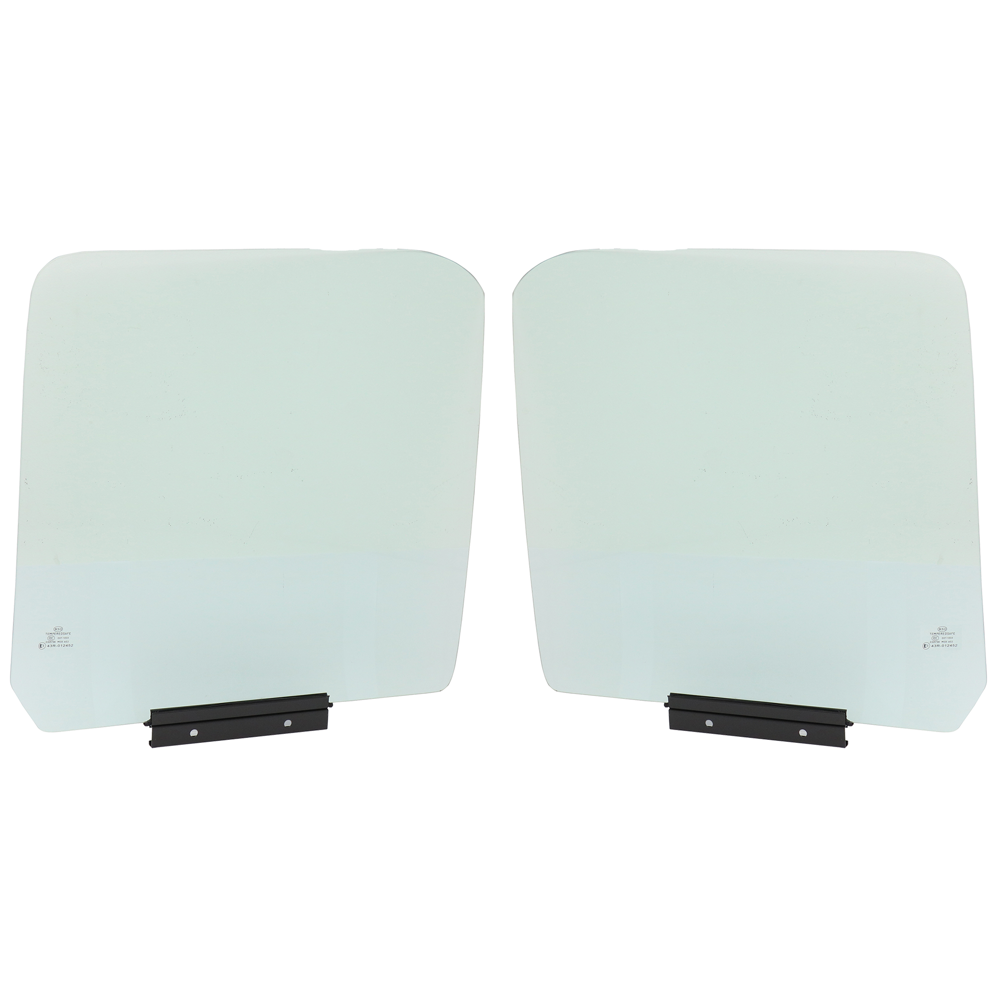 AM FORD F SERIES 87-97 FRONT DOOR GLASS RH AND LH Green Tint All Cab SKU SET JF480131 OEM F4TZ1521410A DD08491GTYN F4TZ1