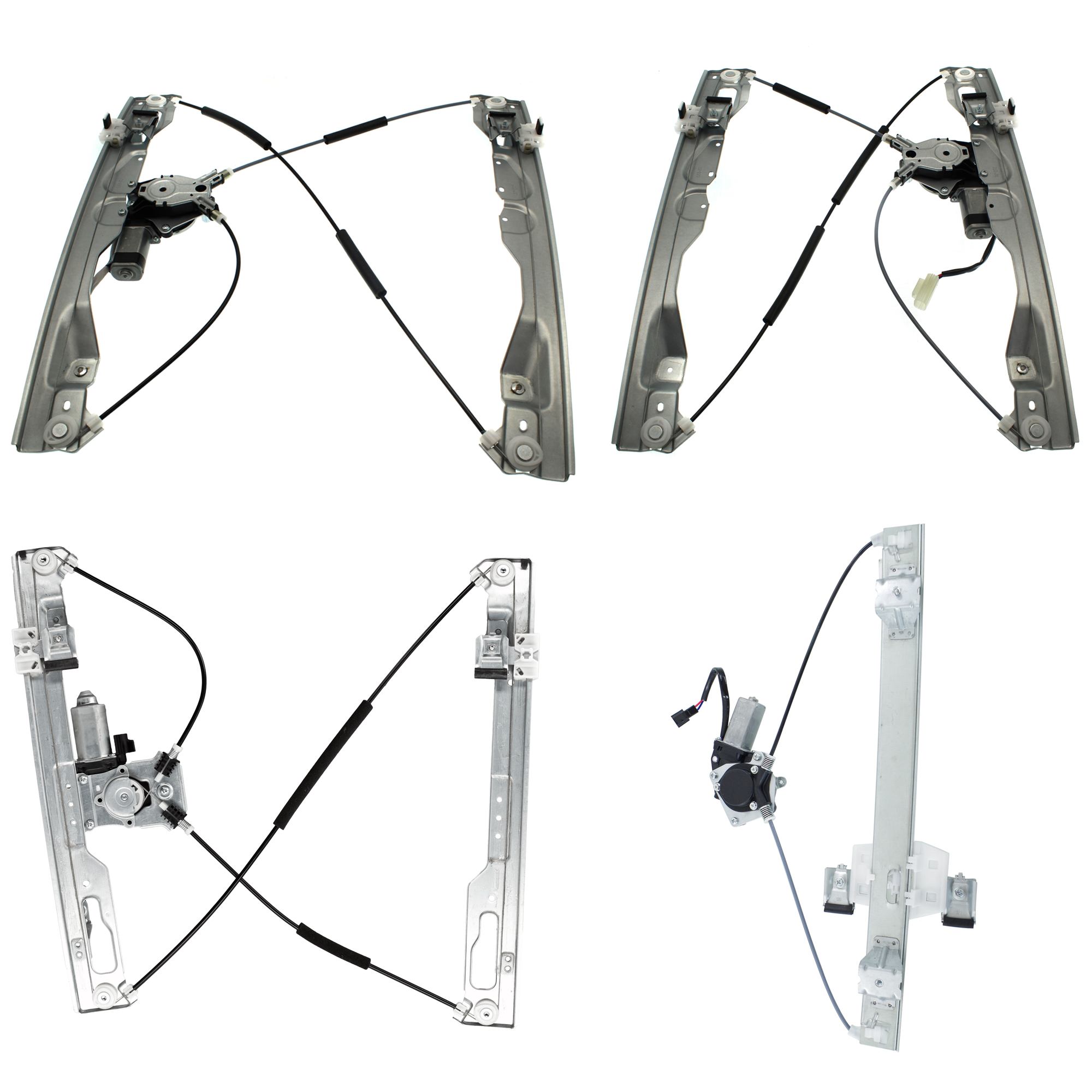 AM F 150-09-10 FRONT AND REAR WINDOW REGULATOR RH AND LH SKU SET JF491719-4C Partslink FO1350168 FO1351168 FO1550132 FO1551127 OEM 9L3Z1523200C 9L3Z1523201C 9L3Z