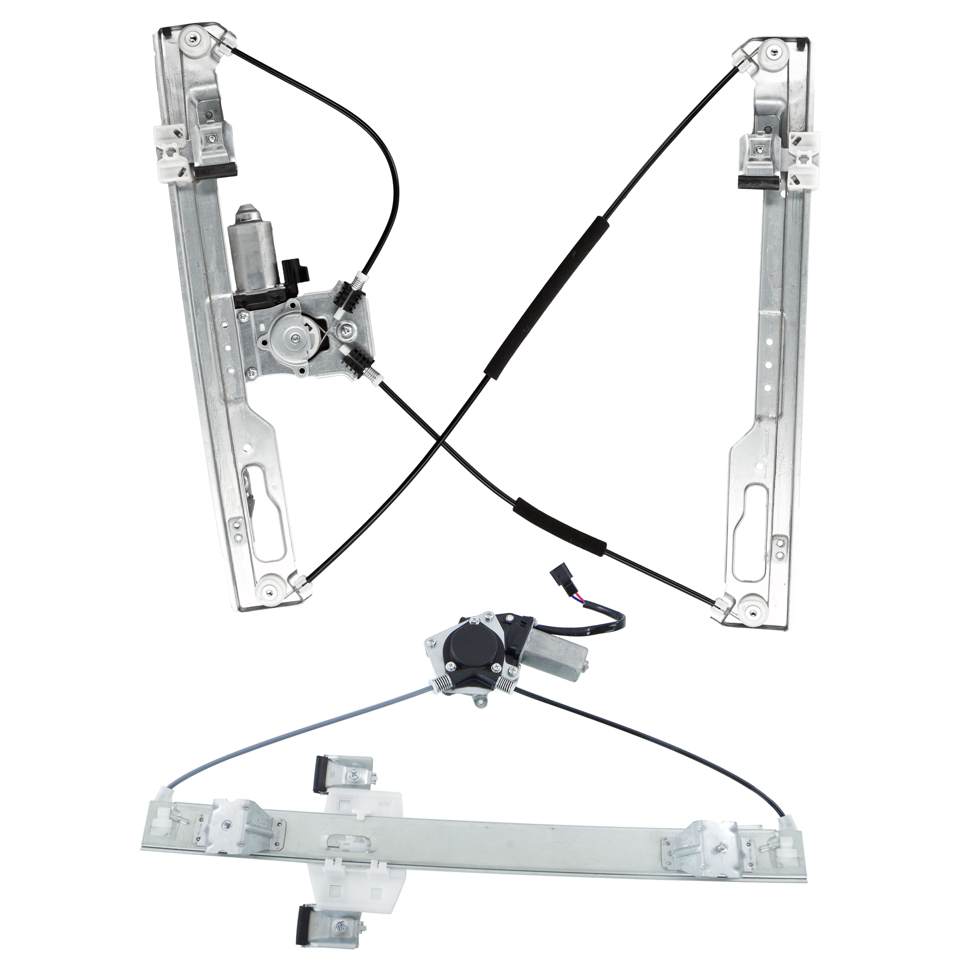 AM F 150-09-10 FRONT AND REAR WINDOW REGULATOR RH Power w Motor Extended Cab New Body Style SKU SET JF491719 B Partslink FO1351168 FO1551127 OEM 9L3Z1523200C AL3Z1827000A
