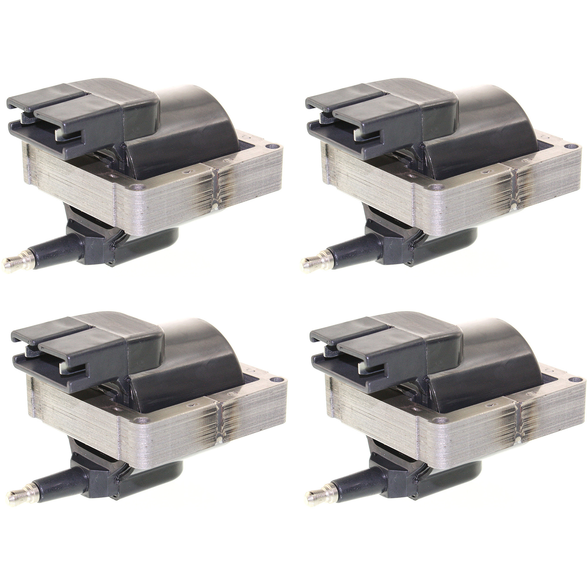 AM MARK V 77-77 AEROSTAR 86-97 IGNITION COIL 12 Volts E Core style 2 Screw On Terminals External Mounting Set of 4 SKU SET JF504601-4