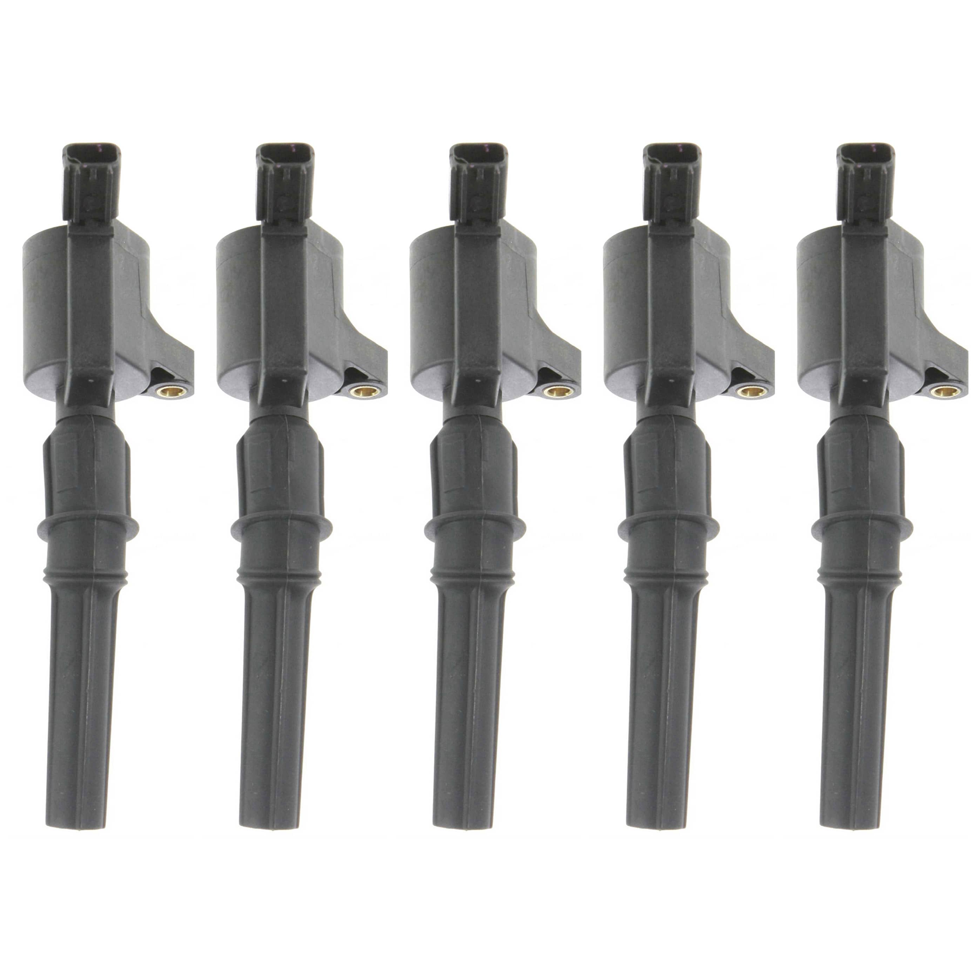 AM EXPEDITION 97-04 E 350 SUPER DUTY 99-19 IGNITION COIL Set of 5-12Volts Coil on Plug SKU SET JF504607-5