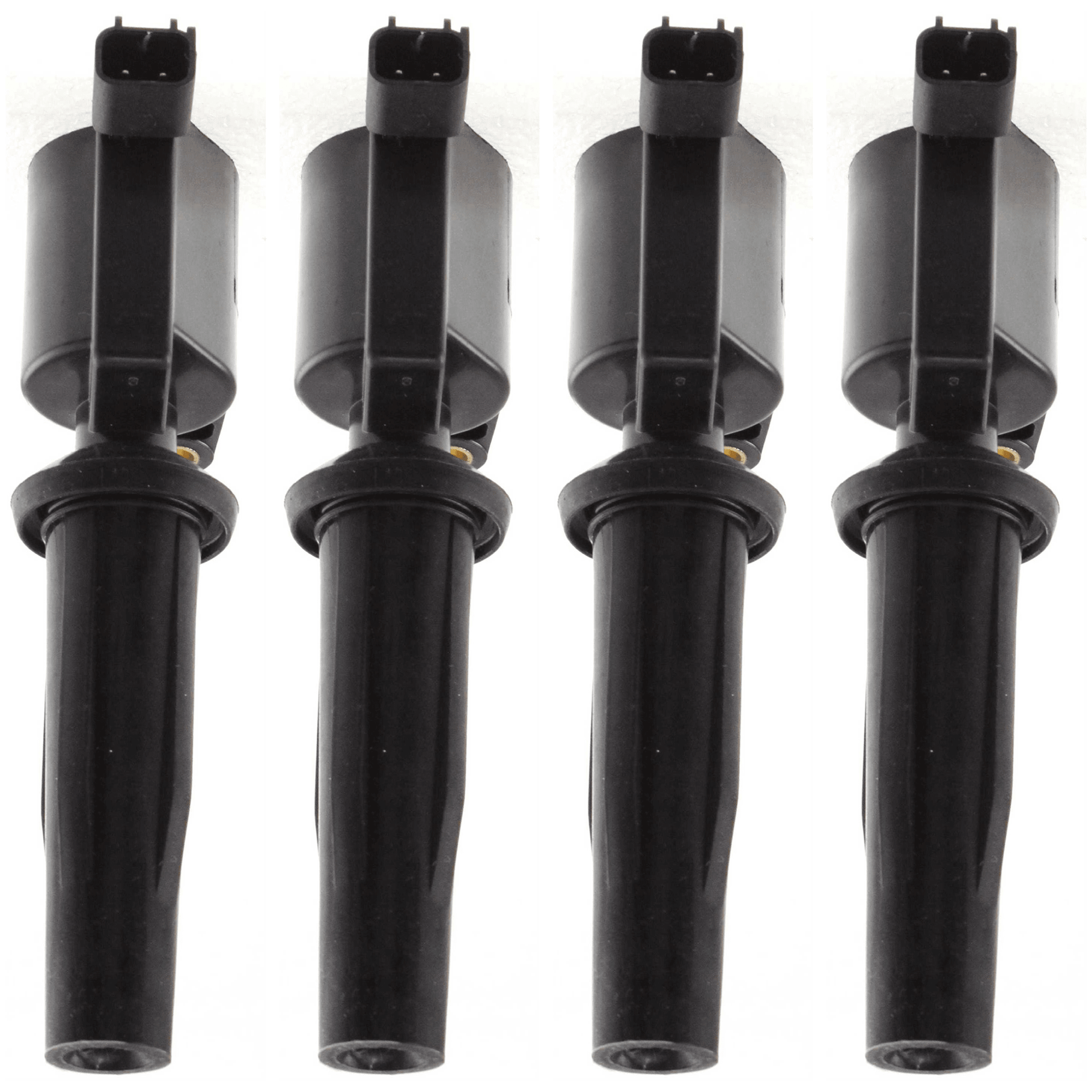 AM 3-04-05 IGNITION COIL Set of 4-12 Volts Blade Type 2 Prong Male Terminal SKU SET JF504611-4 OEM 5053-48846-50089-140505-250089