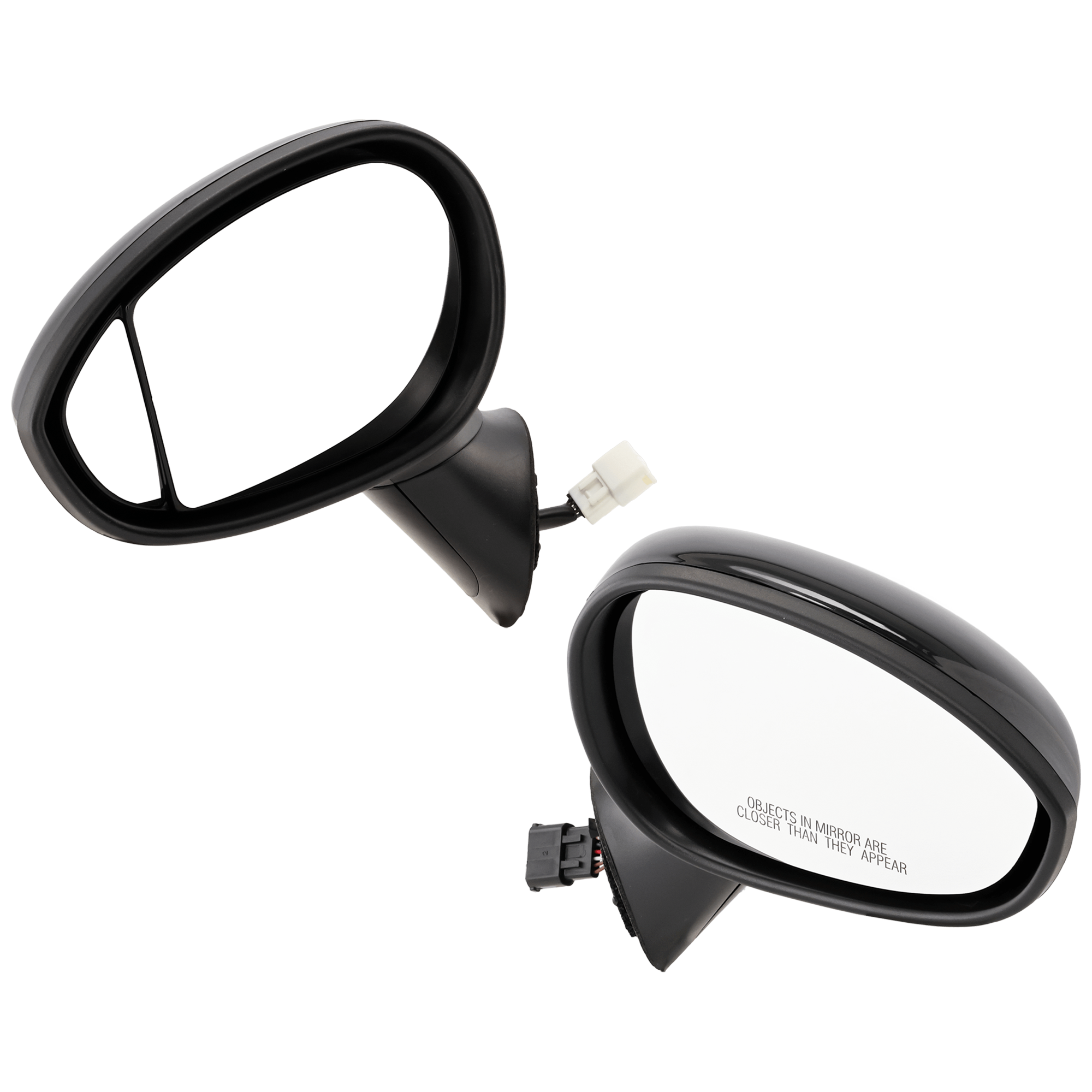 AM FIAT 500-12-18 MIRROR RH AND LH Power Manual Folding Heated Paintable Type 1 Hatchback SKU SET JFA01ER Partslink FI1320100 FI1321100 OEM 5182468AC PFM 68087589AC PFM