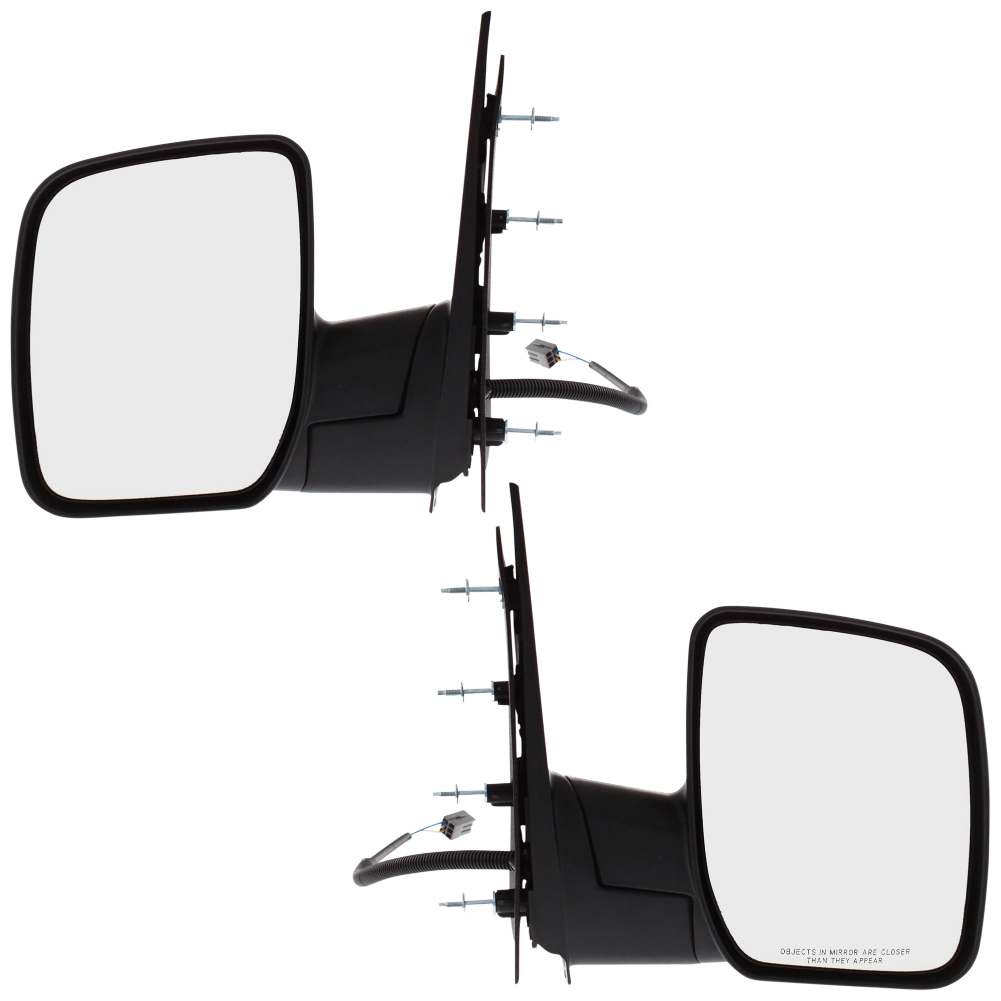 AM E 350 SUPER DUTY 09-13 MIRROR RH AND LH Non Towing Power Manual Folding Non Heated Textured Black No Auto dimming BSD Memory and Signal Light SKU SET JFD124ER Partslink FO1320338 FO1321338 OEM 9C2Z17682AA 9C2Z17683AA