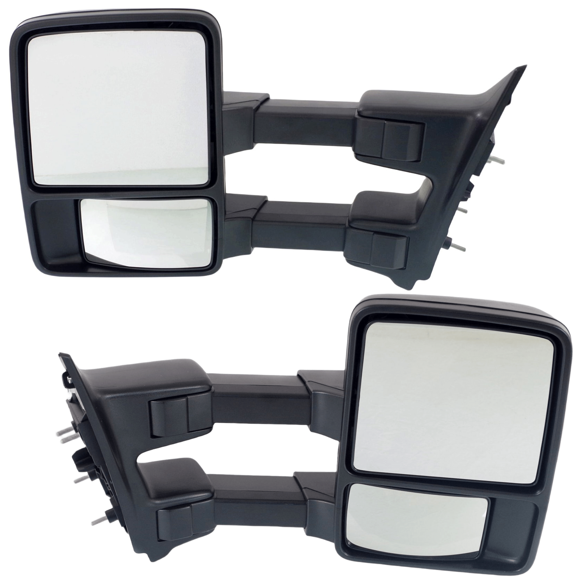 AM F SERIES SUPER DUTY 08-12 TOWING MIRROR RH AND LH Manual Adjust Manual Folding Non Heated Textured No Memory and Signal Light SKU SET JFD127R Partslink FO1320340 FO1321340 OEM 8C3Z17682AC 8C3Z17683AC