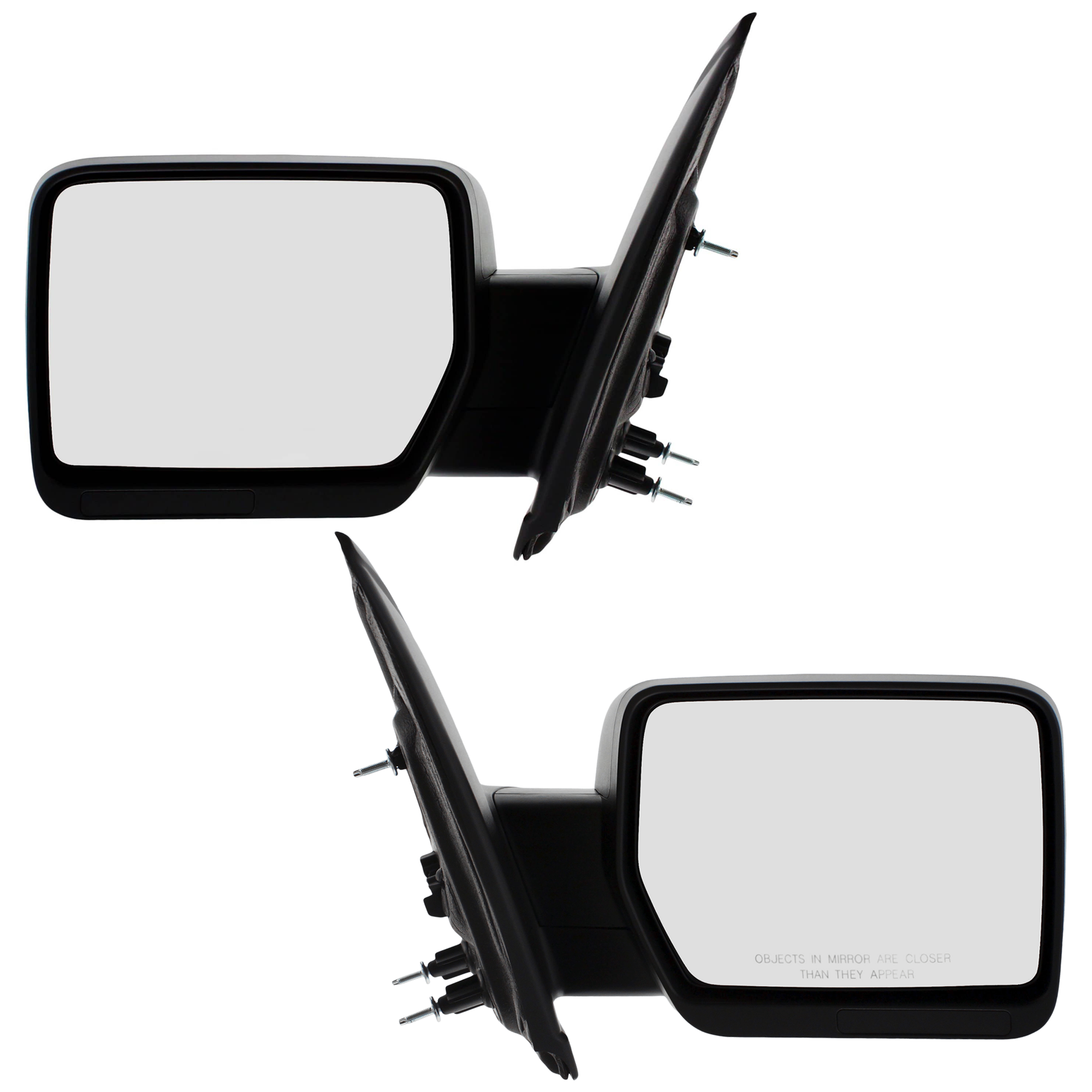 AM F 150-09-10 MIRROR RH AND LH Non Towing Power Manual Folding Non Heated Textured Standard No Auto dimming BSD Memory and Signal Light Exc. SVT Raptor Model SKU SET JFD131ER Partslink FO1320348 FO1321348 OEM 9L3Z17682BB 9L3Z17683BB
