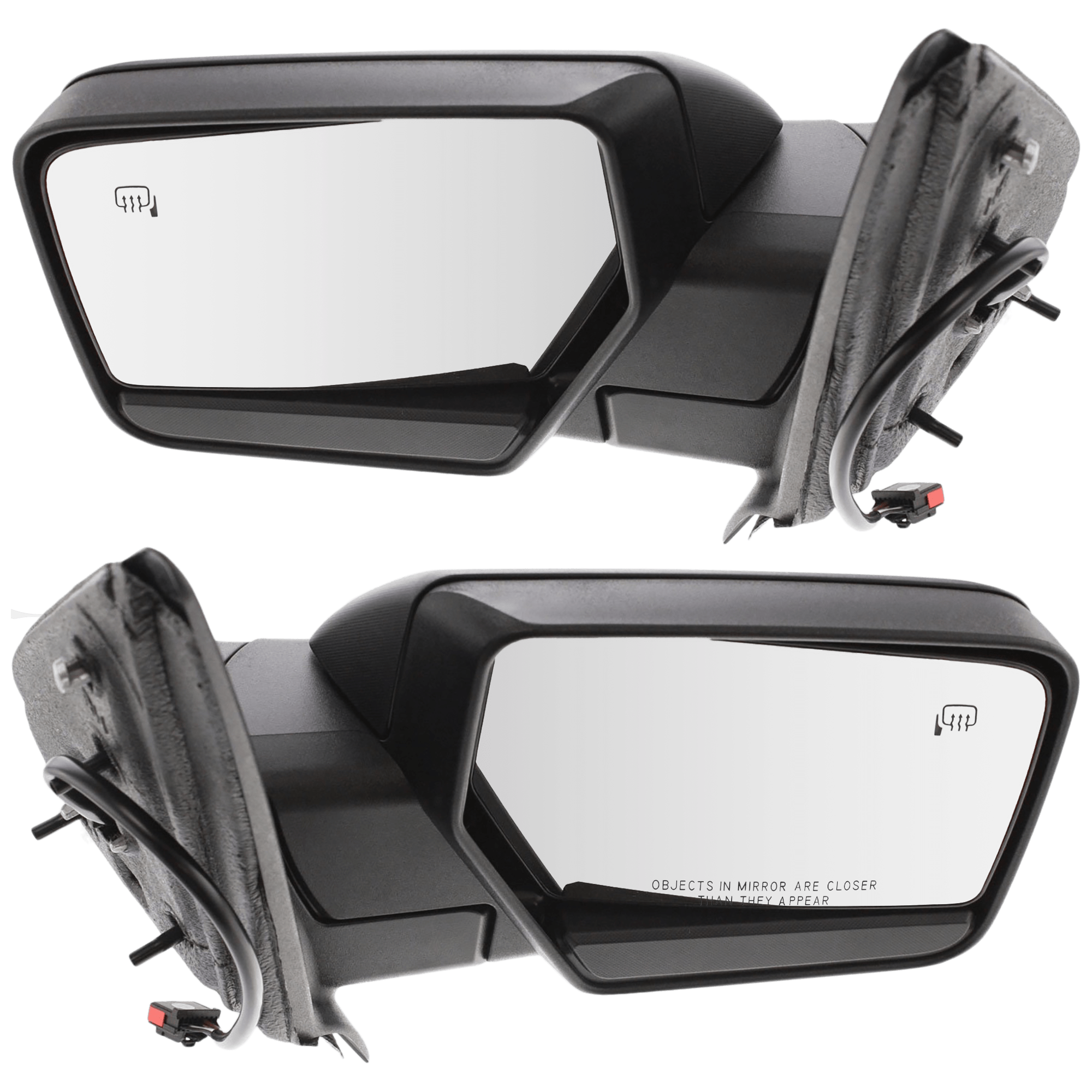 AM EXPEDITION 07-10 MIRROR RH AND LH Non Towing Power Manual Folding Heated Textured No Auto dimming BSD Memory and Signal Light SKU SET JFD141ER Partslink FO1320364 FO1321364 OEM 8L1Z17682DA 8L1Z17683AA