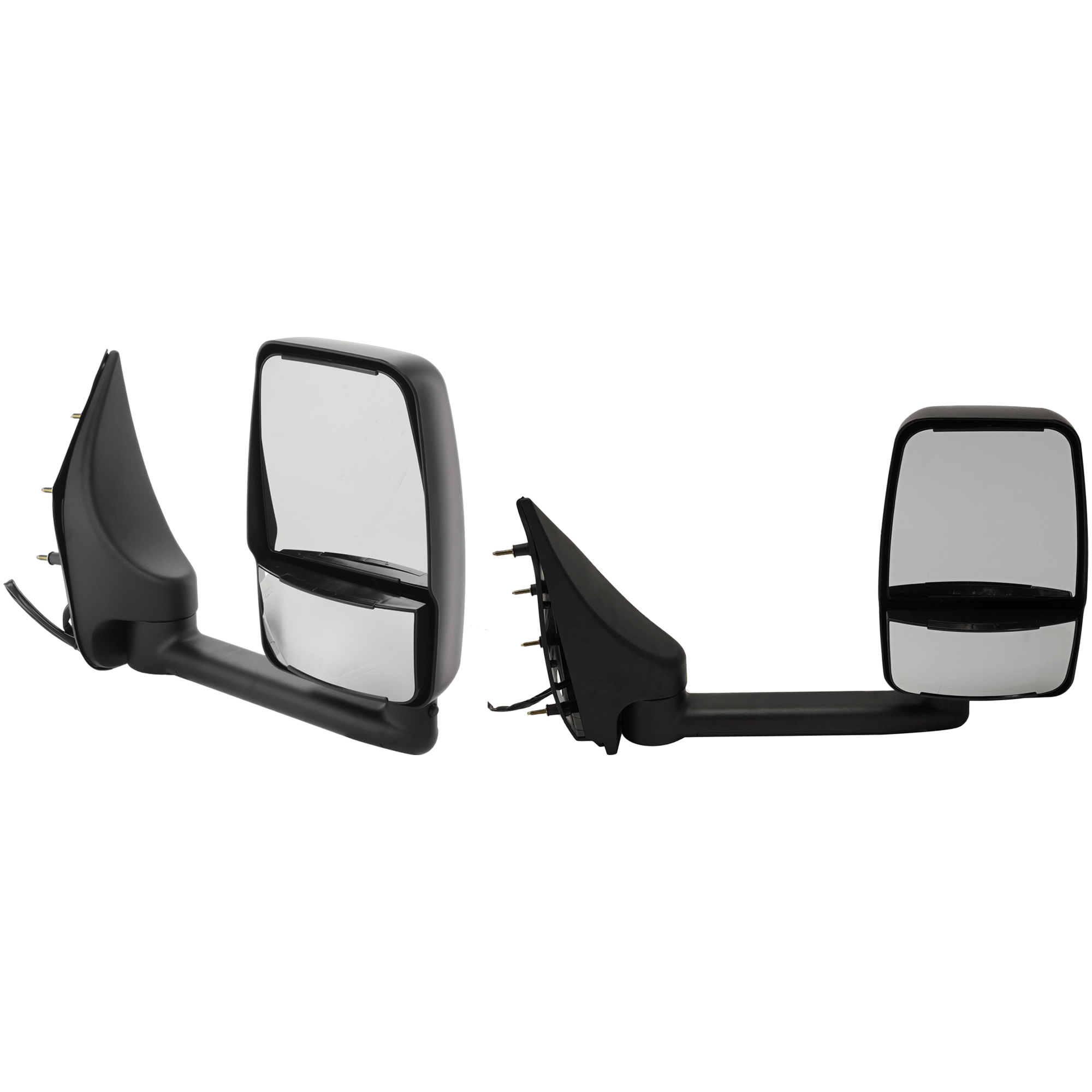 AM ECONOLINE VAN 02-14 TOWING MIRROR RH AND LH Power Manual Folding Non Heated Paintable No Auto dimming BSD Memory and Signal Light SKU SET JFD175ER OEM 2C2Z17682AAC PFM 2C2Z17683AAB