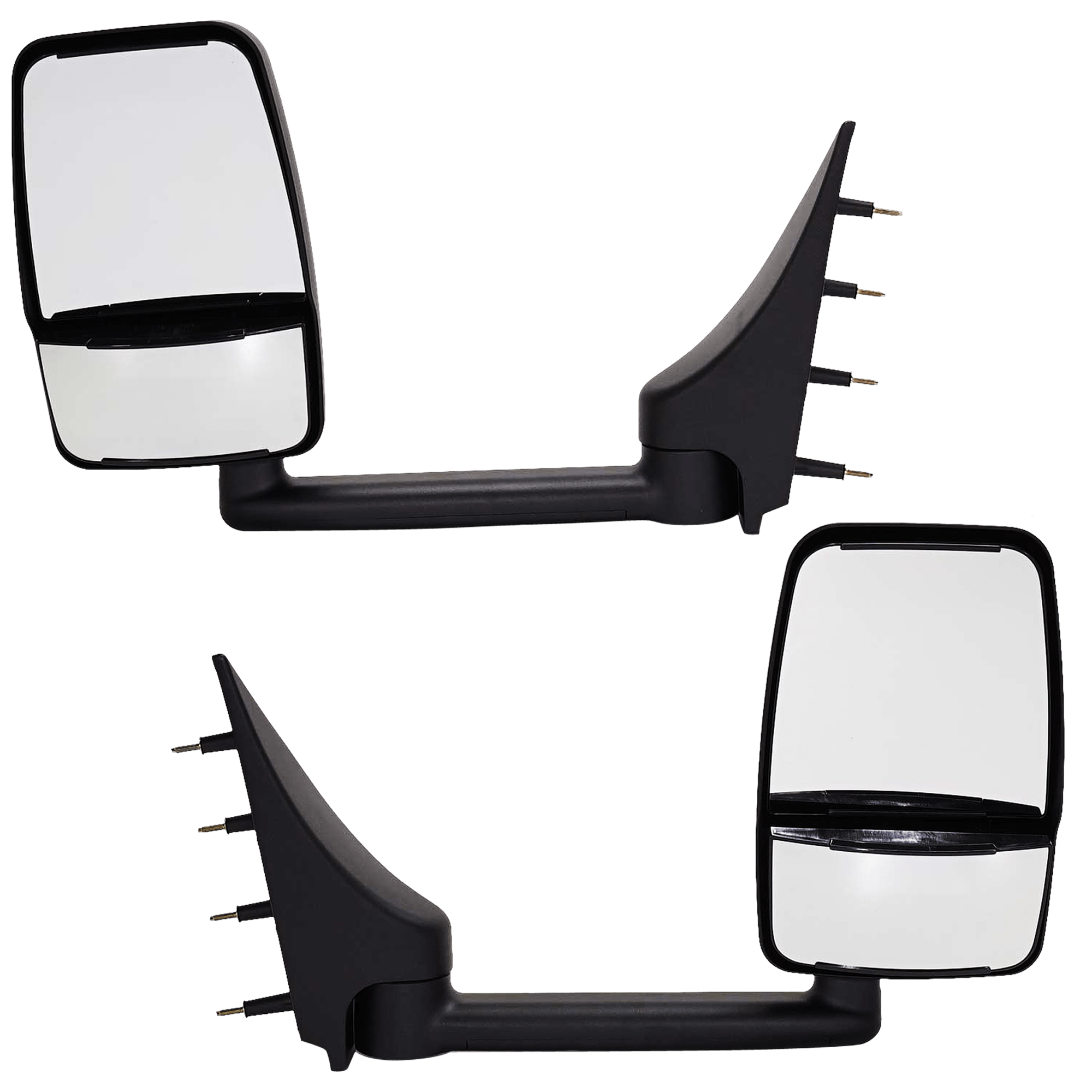 AM ECONOLINE VAN 02-14 TOWING MIRROR RH AND LH Manual Adjust Manual Folding Non Heated Paintable No Auto dimming BSD Memory and Signal Light SKU SET JFD175R OEM 3C2Z17682FAA PFM 3C2Z17683FAA