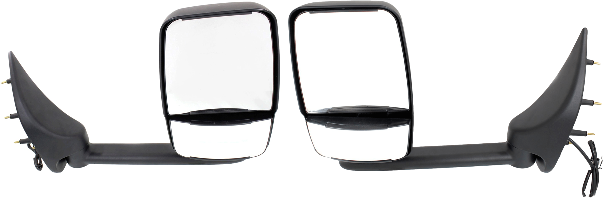 AM ECONOLINE VAN 02-14 TOWING MIRROR RH AND LH Power Manual Folding Non Heated Paintable No Auto dimming BSD Memory and Signal Light SKU SET JFD176ER OEM 2C2Z17682AAC PFM 2C2Z17683AAB