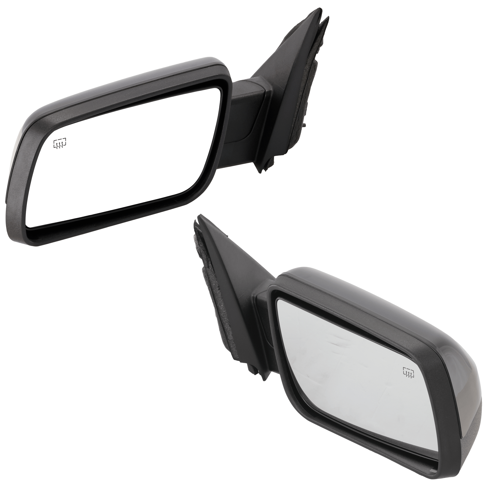 AM FLEX 09-12 MIRROR RH AND LH Power Manual Folding Heated Paintable No Memory and Puddle Light SKU SET JFD197ER Partslink FO1320359 FO1321359 OEM 8A8Z17682BA 8A8Z17683BA