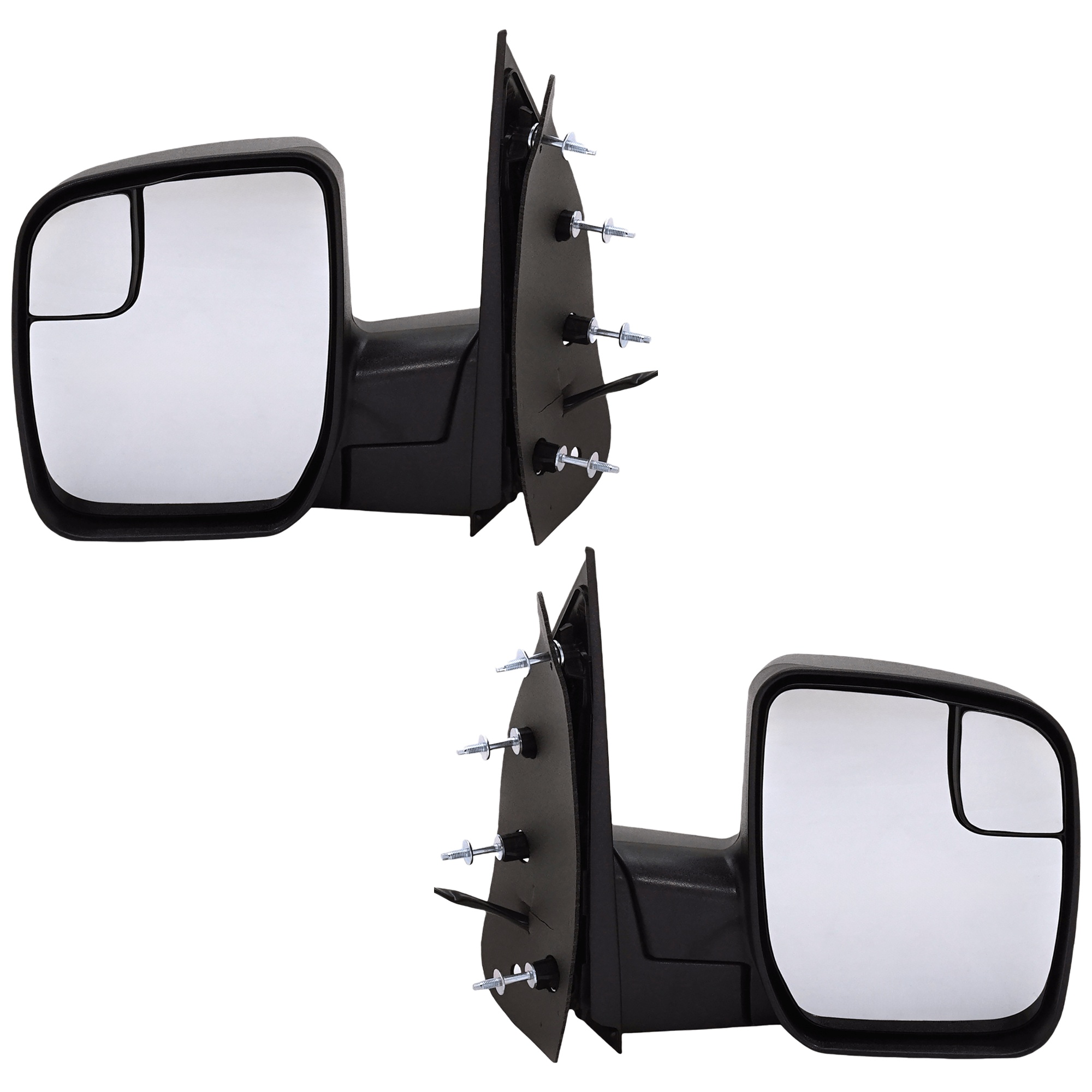 AM ECONOLINE VAN 10-14 MIRROR RH AND LH Non Towing Power Manual Folding Non Heated Textured No Auto dimming BSD Memory and Signal Light SKU SET JFD205ER Partslink FO1320396 FO1321396 OEM AC2Z17682AA AC2Z17683AA