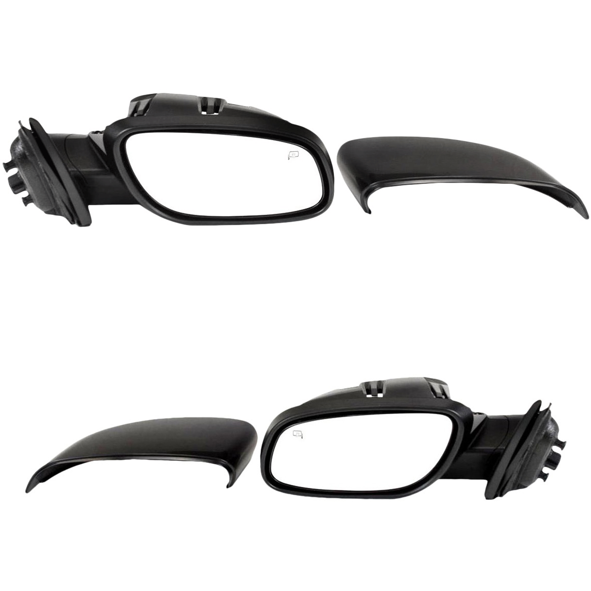 AM TAURUS 10-11 MIRROR RH AND LH Power Manual Folding Heated Paintable w Puddle Light No Memory SEL Model SKU SET JFD212ER Partslink FO1320362 FO1321362 OEM AG1Z17682B AG1Z17683B