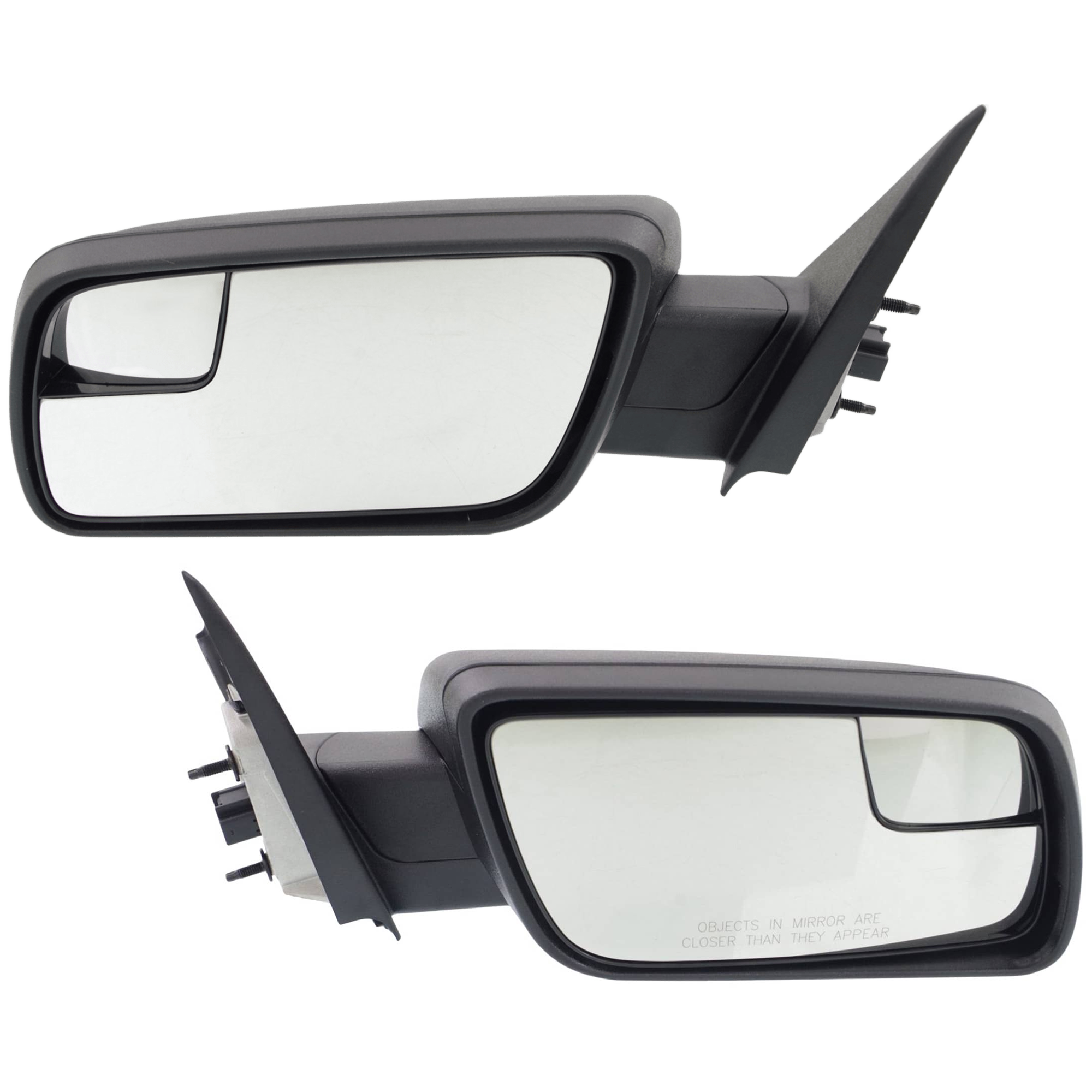 AM FLEX 13-19 MIRROR RH AND LH Power Manual Folding Non Heated Textured SKU SET JFD238ER Partslink FO1320443 FO1321443 OEM DA8Z17682AA DA8Z17683AA