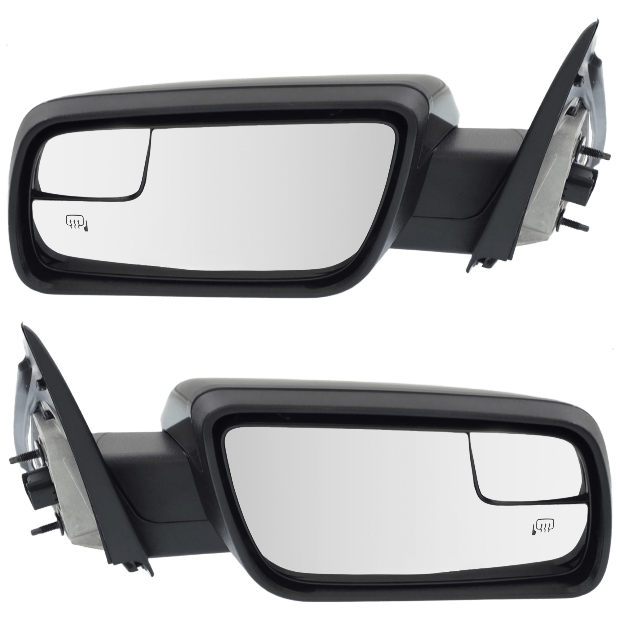 AM FLEX 13-19 MIRROR RH AND LH Power Manual Folding Heated Paintable No Signal Light and Puddle Light SKU SET JFD239ER Partslink FO1320444 FO1321444 OEM DA8Z17682BA DA8Z17683BA