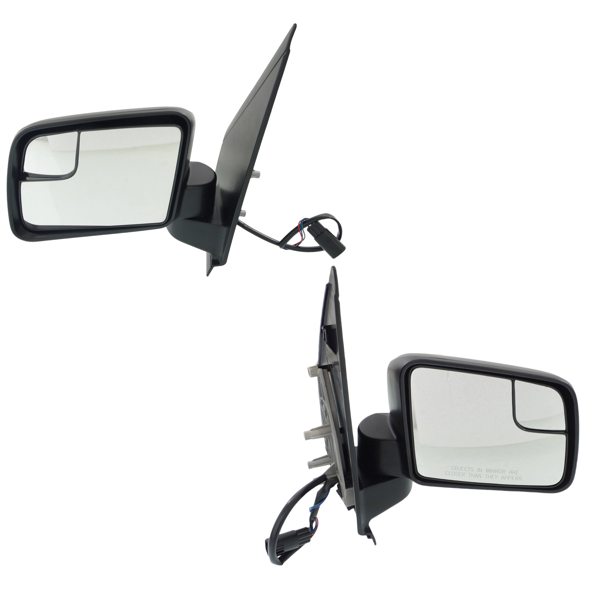 AM TRANSIT CONNECT 11-13 MIRROR RH AND LH Non Towing Power Manual Folding Non Heated Textured From 10-4-10 SKU SET JFD246ER Partslink FO1320442 FO1321442 OEM BT1Z17682C BT1Z17683C