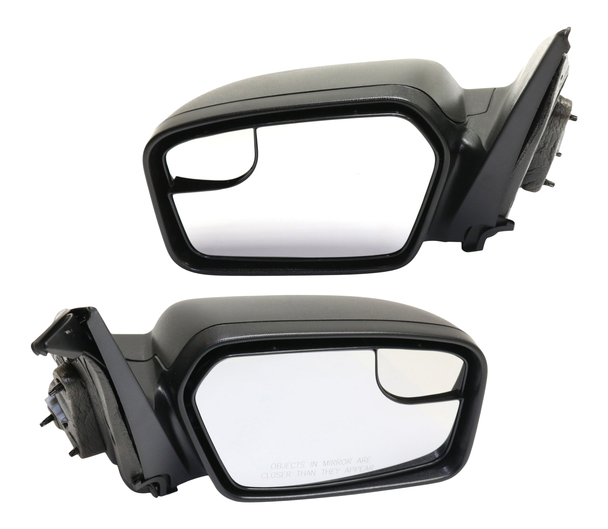AM FUSION 11-12 MIRROR RH AND LH Power Non Folding Non Heated Textured w Blind Spot Glass No Puddle Light Exc. Hybrid Model SKU SET JFD250ER Partslink FO1320420 FO1321420 OEM BE5Z17682AA BE5Z17683AA