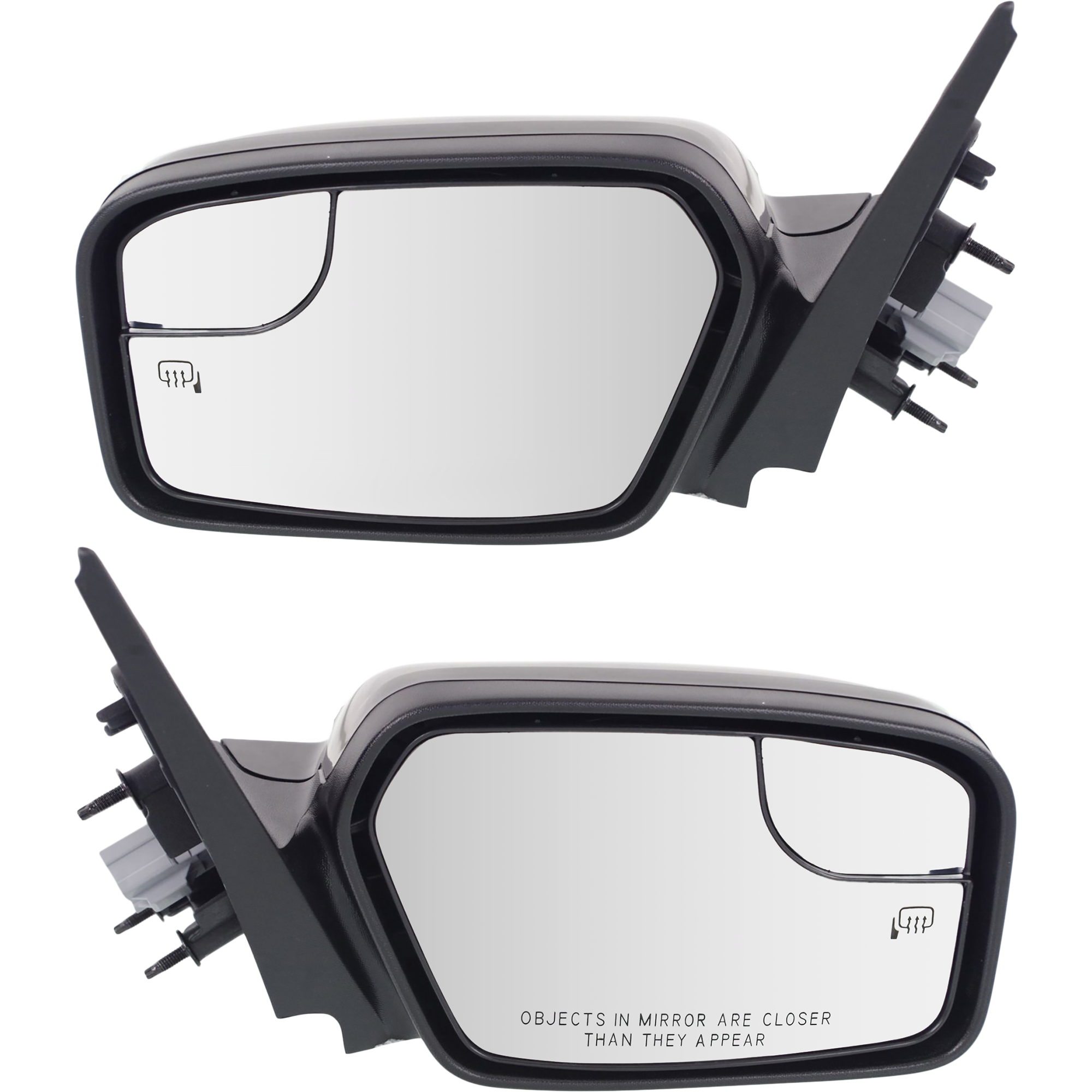 AM FUSION 11-12 MIRROR RH AND LH Power Non Folding Heated Paintable w Blind Spot Glass and Puddle Light SKU SET JFD255ER Partslink FO1320423 FO1321423 OEM BE5Z17682BA PFM BE5Z17683BA PF