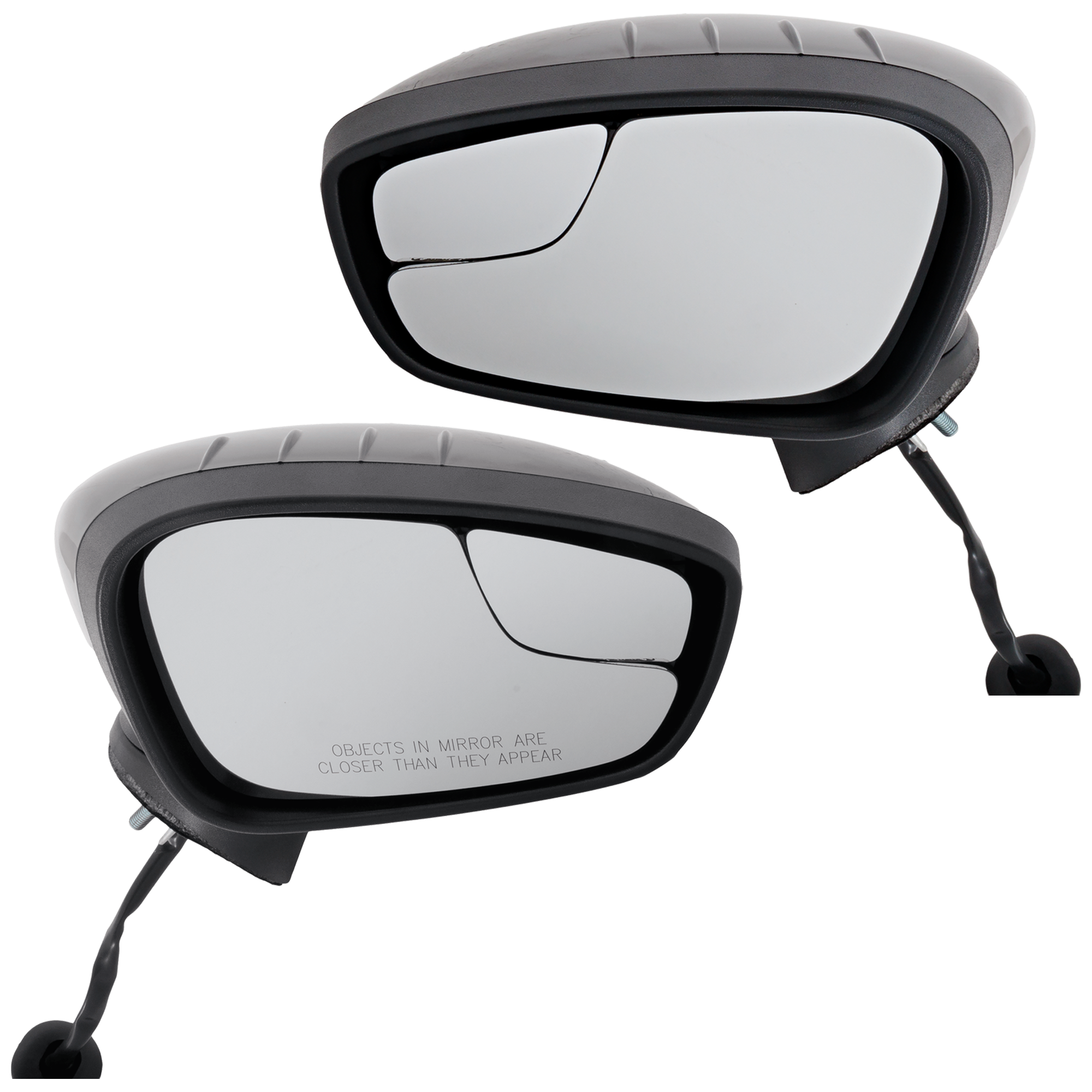 AM FIESTA 11-19 MIRROR RH AND LH Power Manual Folding Non Heated Paintable w Blind Spot Glass No Signal Light Exc. ST Model SKU SET JFD269ER Partslink FO1320458 FO1321458 OEM AE8Z17682B PFM AE8Z17683A PFM