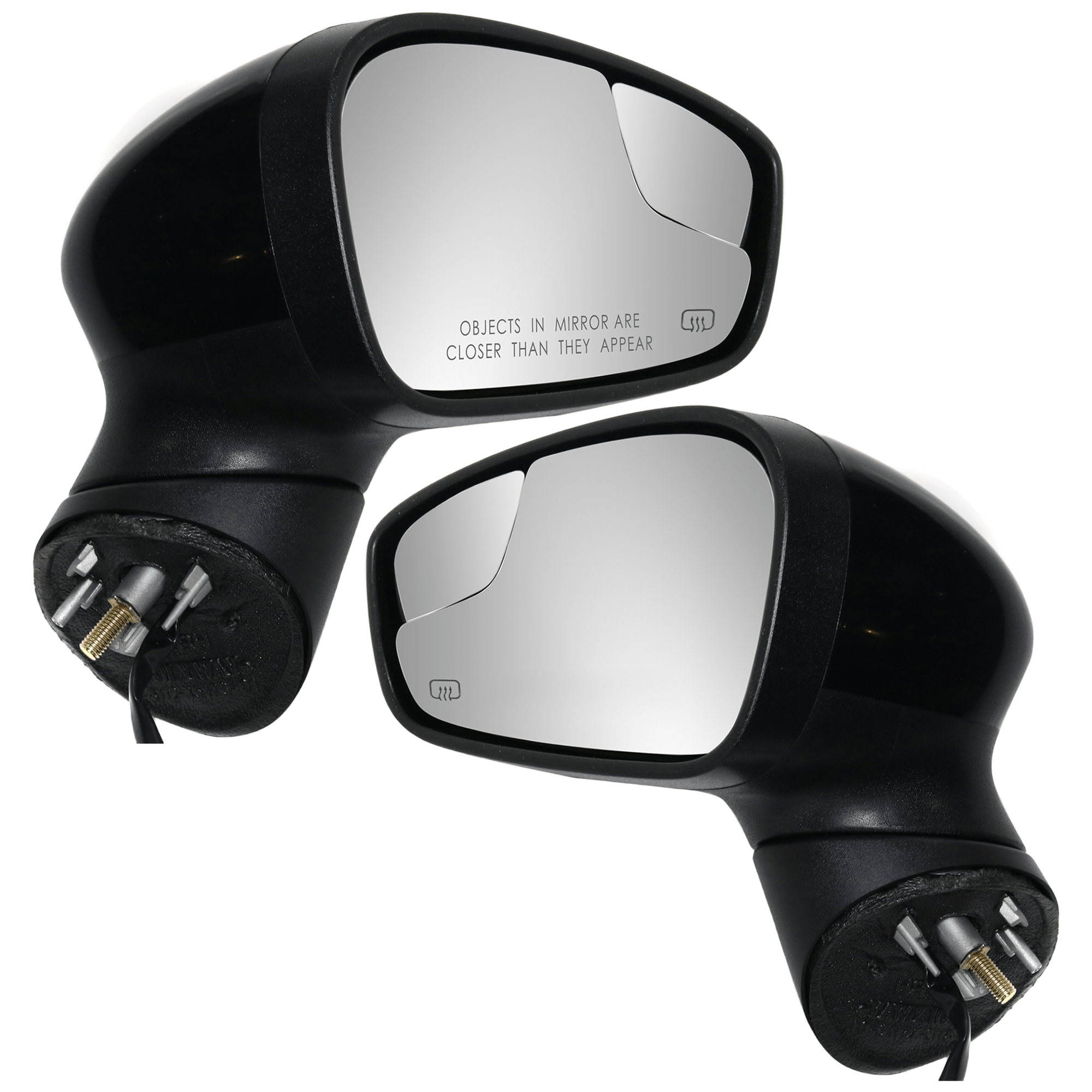 AM FIESTA 11-13 MIRROR RH AND LH Power Manual Folding Heated Paintable w Blind Spot Glass No Signal Light HB Sedan SKU SET JFD270ER Partslink FO1320459 FO1321459 OEM BE8Z17682B PFM BE8Z17683B PFM