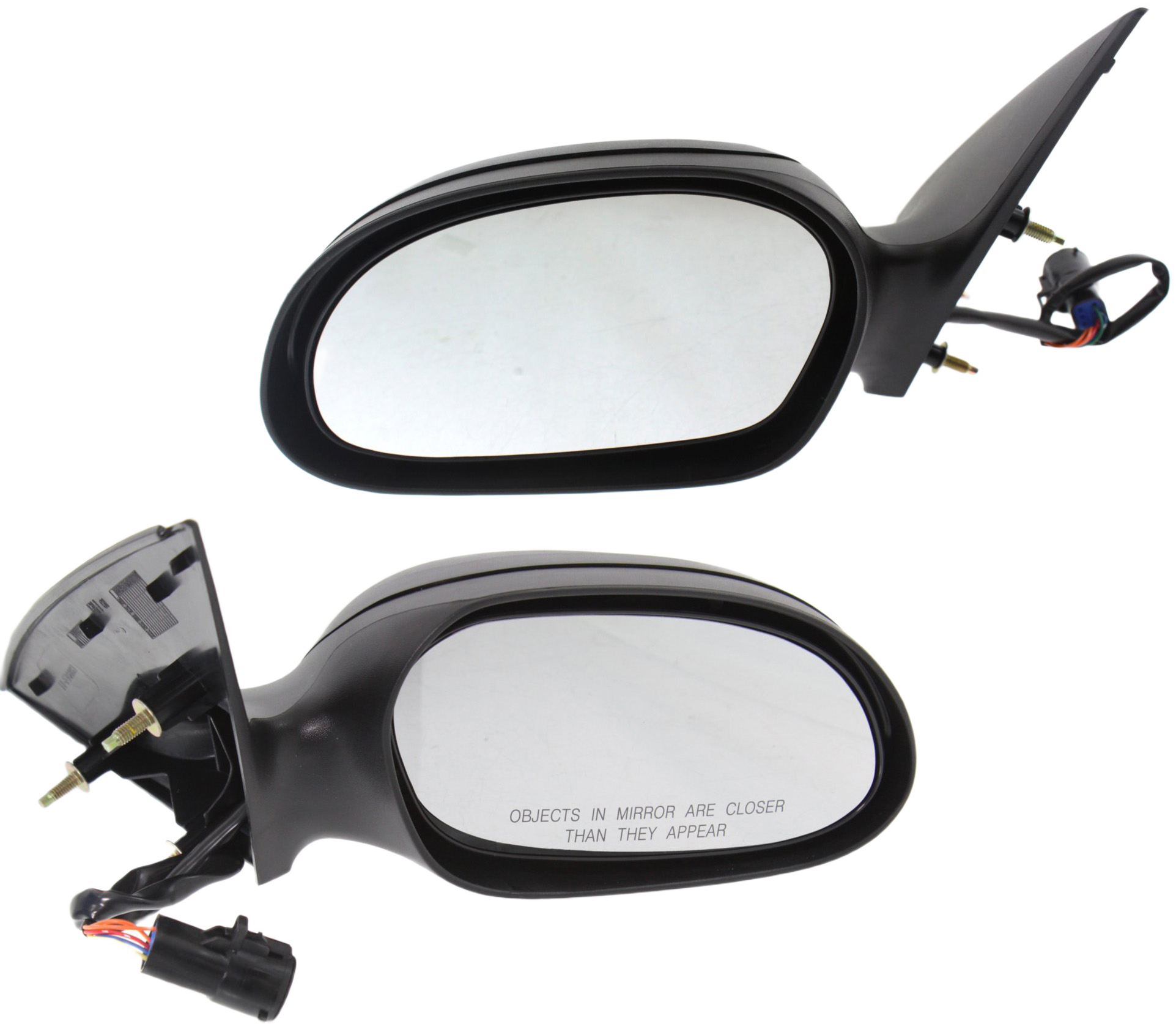 AM SABLE TAURUS 00-07 MIRROR RH AND LH Power Non Folding Non Heated Textured w Puddle Light SKU SET JFD284ER Partslink FO1320296 FO1321296 OEM 6F1Z17682A 6F1Z17683A