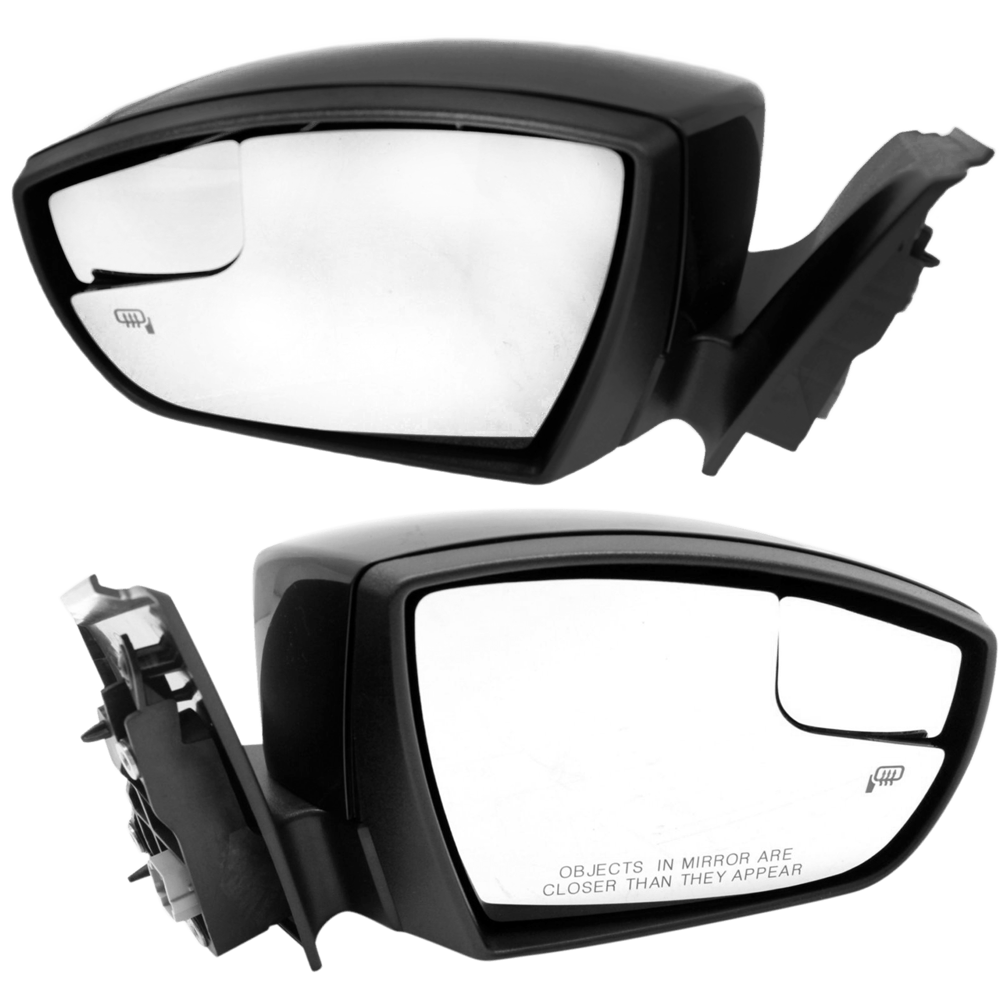AM FOCUS 15-18 MIRROR RH AND LH Power Manual Folding Heated Paintable w Blind Spot Glass Puddle Light and Signal Light HB Sedan SKU SET JFD297ER S OEM F1EZ17682N F1EZ17683P