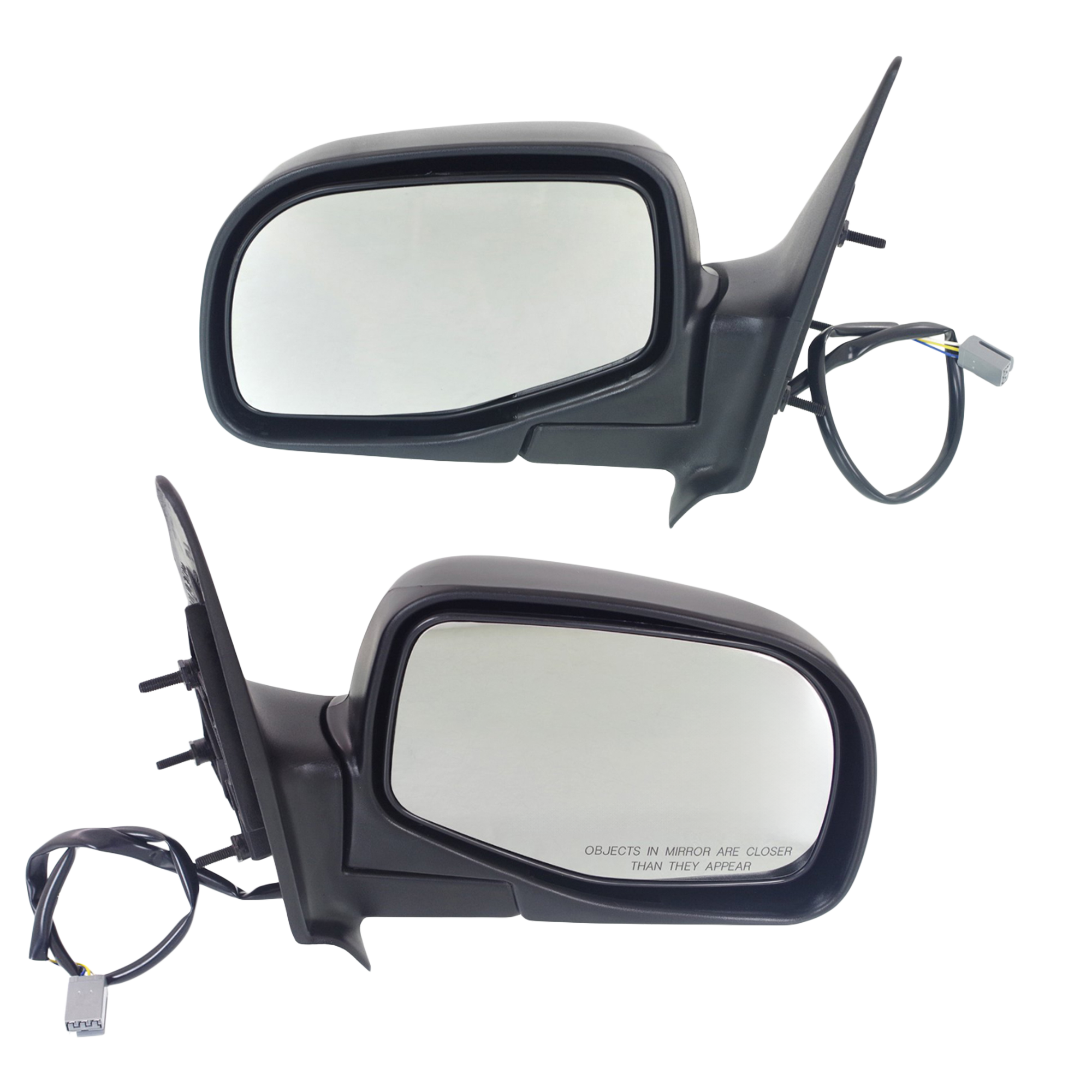 AM RANGER 93-05 MIRROR RH AND LH Power Manual Folding Non Heated Textured SKU SET JFD34ER Partslink FO1320206 FO1321206 OEM F57Z17682B F57Z17683B