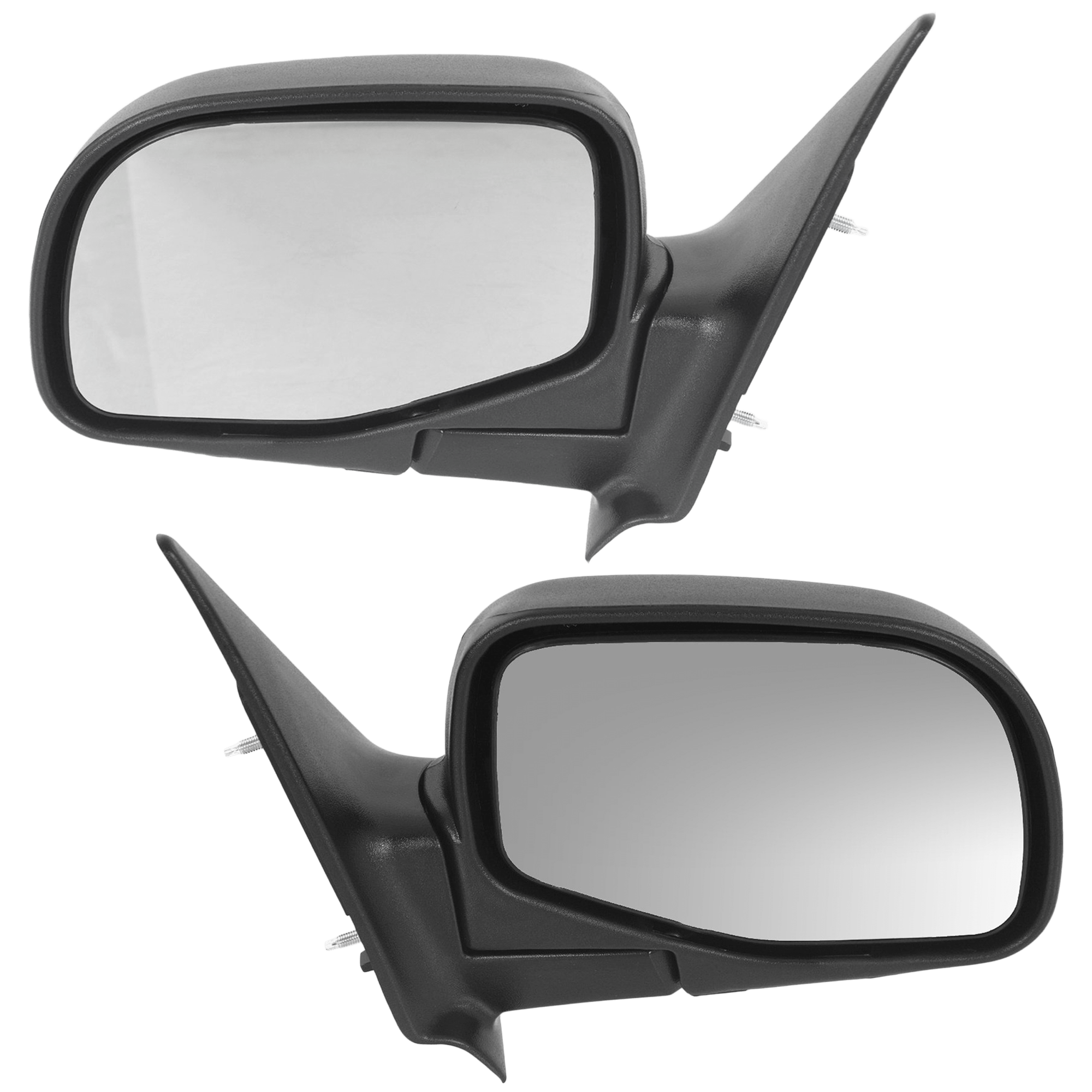 AM RANGER 98-05 MAZDA PICKUP 96-05 MIRROR RH AND LH Manual Adjust Manual Folding Non Heated Paintable SKU SET JFD34R Partslink FO1320165 FO1321165 OEM 1F7069120-1F7069180