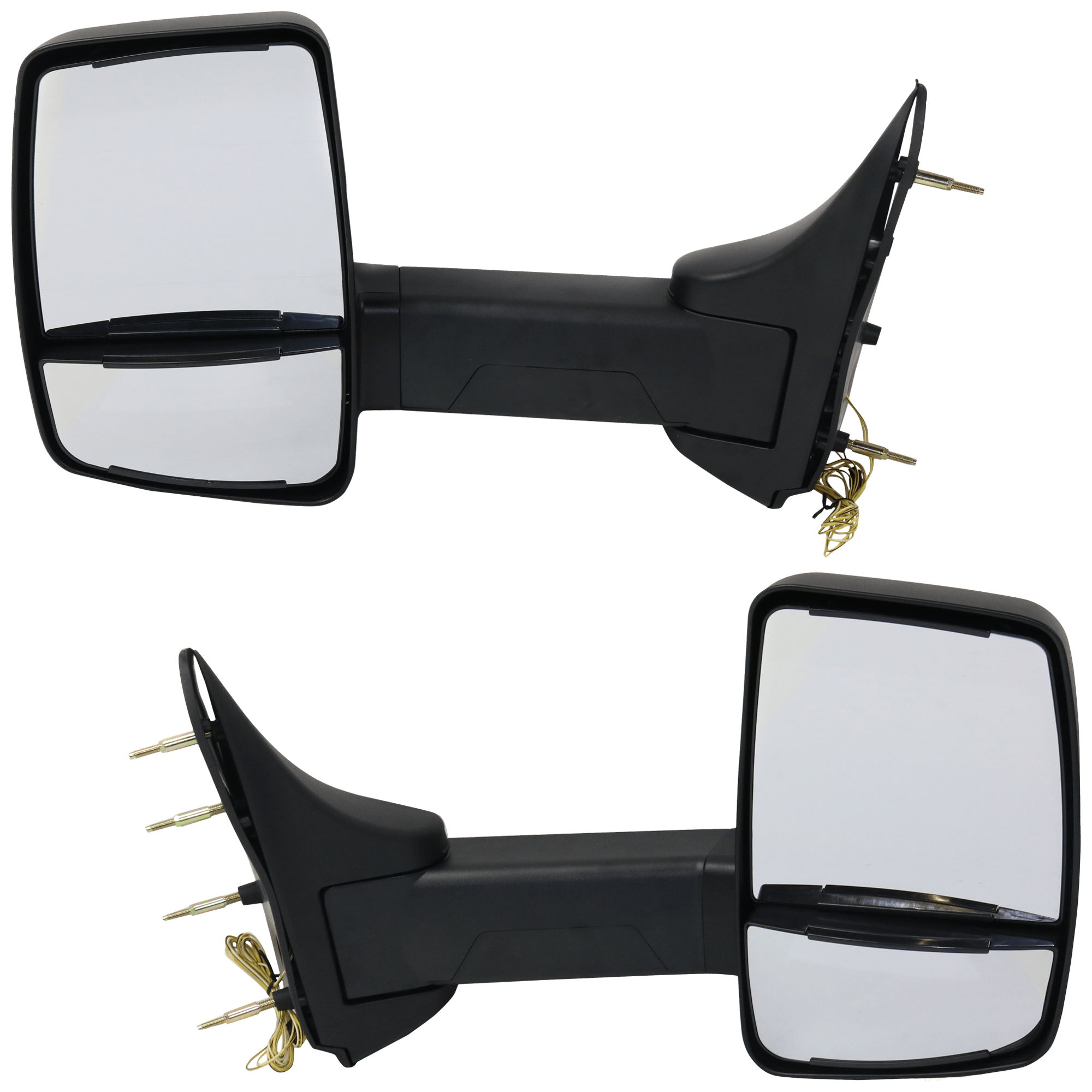 AM ECONOLINE VAN 92-14 TOWING MIRROR RH AND LH Manual Adjust Manual Folding Non Heated Textured No Auto dimming BSD In housing Signal Light and Memory SKU SET JFD353R S OEM 7C2Z17682DA PFM 7C2Z17683DA PF