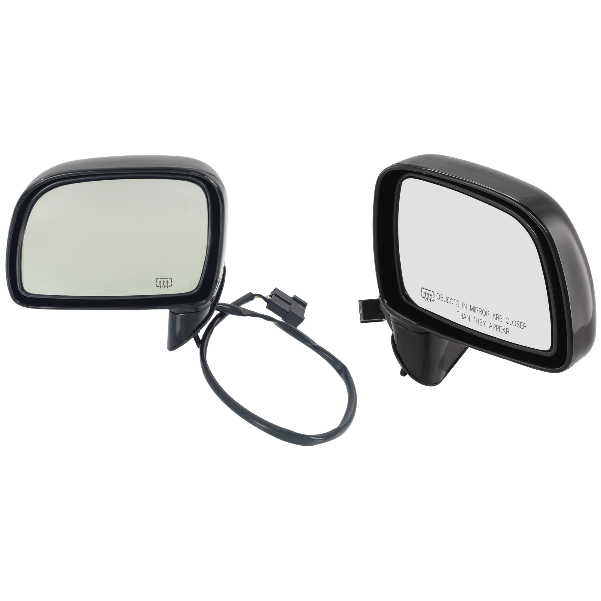 AM TOWN CAR 95-96 MIRROR RH AND LH Power Manual Folding Heated No Memory Paintable SKU SET JFD43ER Partslink FO1320148 FO1321148 OEM F5VY17682B F6VZ17682AA