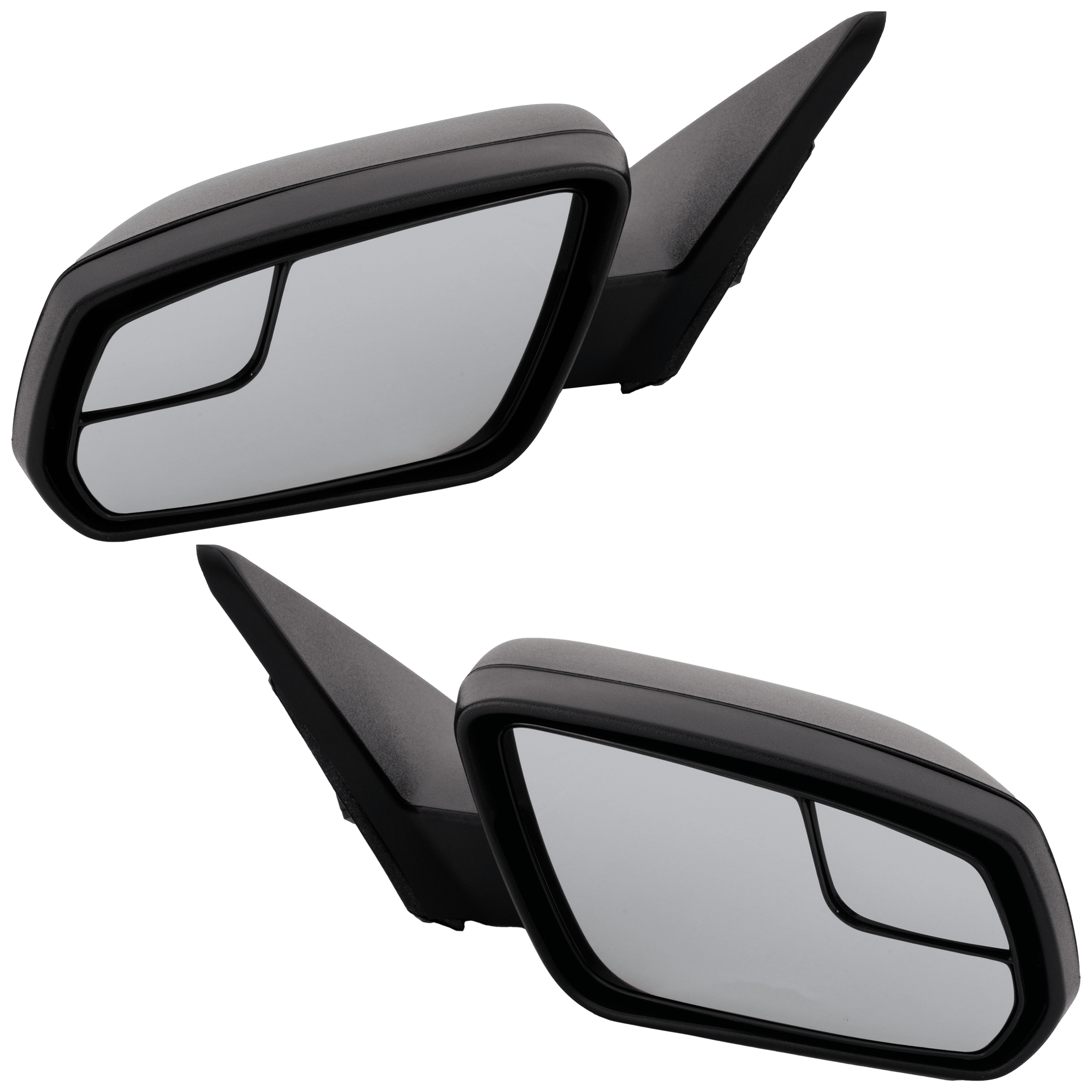 AM MUSTANG 13-14 MIRROR RH AND LH Power Manual Folding Non Heated Textured w Blind Spot Detection in Glass No Auto dimming Memory Signal Light Puddle Light Base Model SKU SET JFD499ER Partslink FO1320451 FO1321451 OEM DR3Z17682AA PFM DR3Z17683AA PF