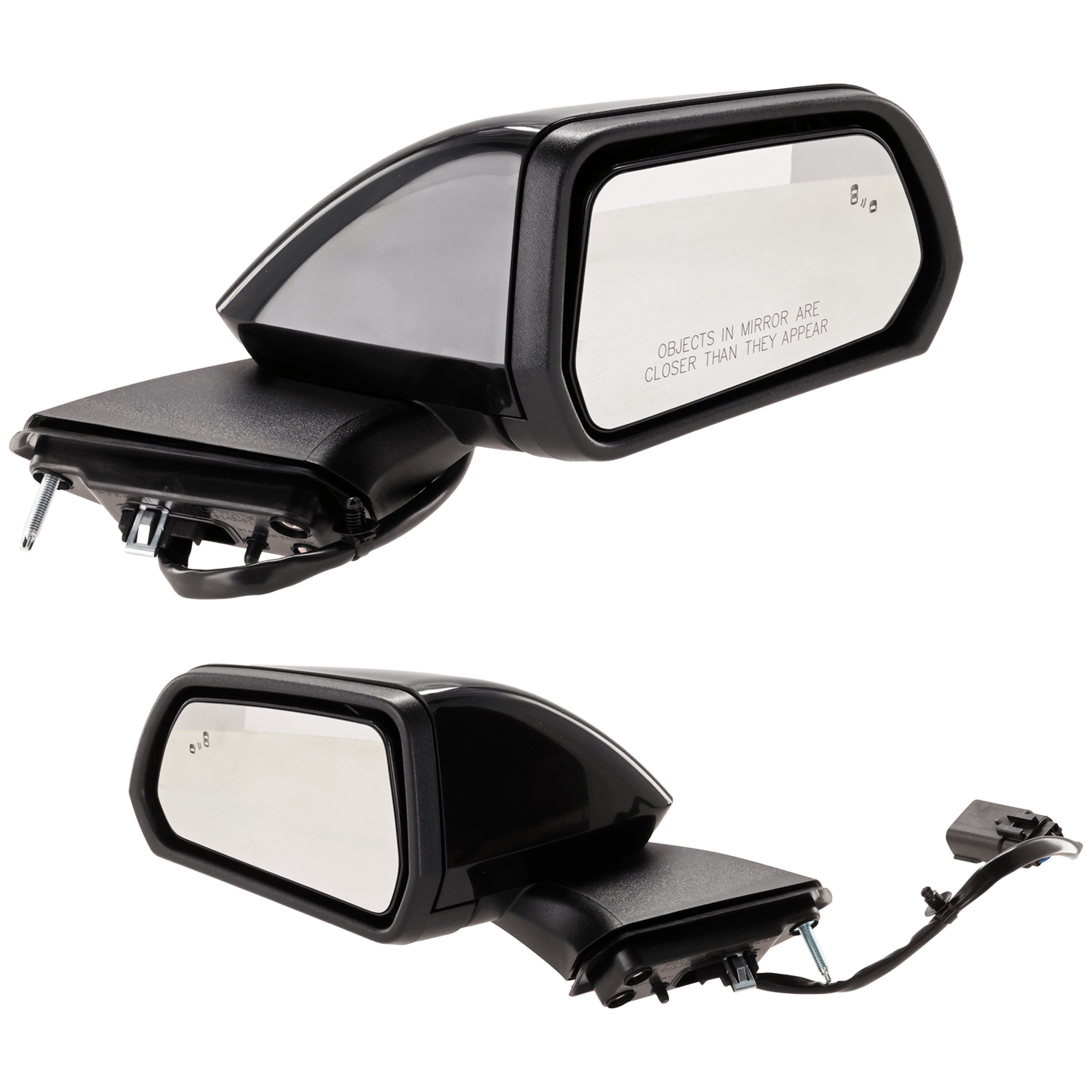 AM MUSTANG 24-25 MIRROR RH AND LH Power Manual Folding Heated Paintable w BSD and Puddle Light No Signal Light Convertible Coupe EcoBoost Premium GT Premium Models SKU SET JFD558ER Partslink FO1320758 FO1321758 OEM PR3Z17682B PFM PR3Z17683B PFM