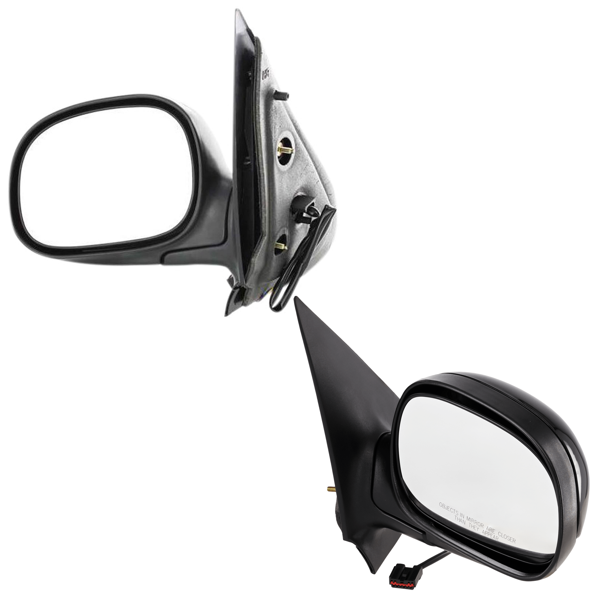 AM EXPEDITION 98-02 MIRROR RH AND LH Non Towing Power Manual Folding Non Heated Paintable Contour Style No Auto dimming BSD Memory and Signal Light SKU SET JFD56ER Partslink FO1320199 FO1321199 OEM F85Z17682GAA PFM F85Z17683GAB