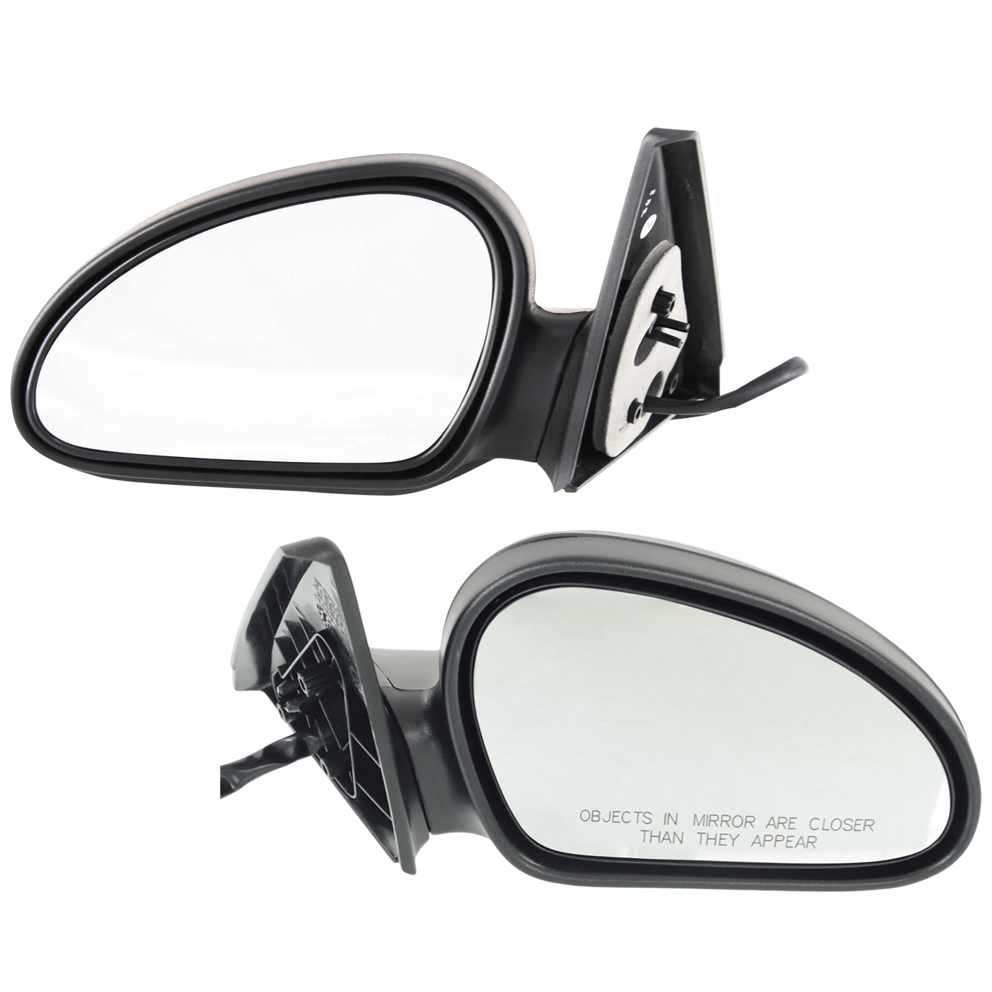 AM ESCORT 98-03 MIRROR RH AND LH Power Non Folding Non Heated Paintable ZX2 Models SKU SET JFD59ER Partslink FO1320176 FO1321176 OEM F8CZ17682CA F8CZ17682DA