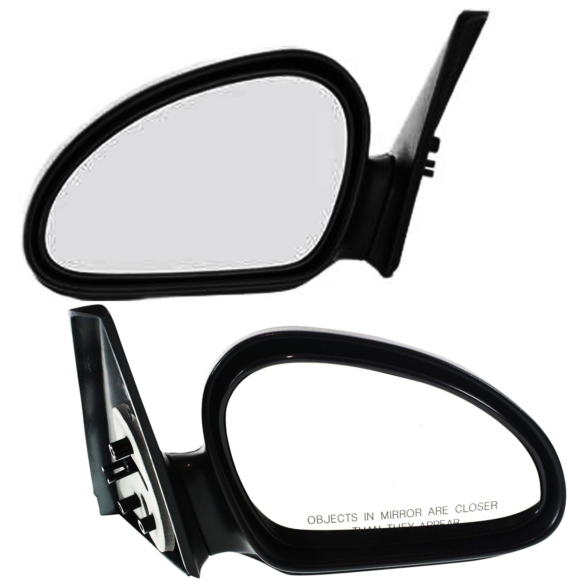 AM ESCORT 98-03 MIRROR RH AND LH Manual Adjust Manual Folding Non Heated Textured ZX2 Models SKU SET JFD59R Partslink FO1320175 FO1321175 OEM F8CZ17682AA F8CZ17682BA