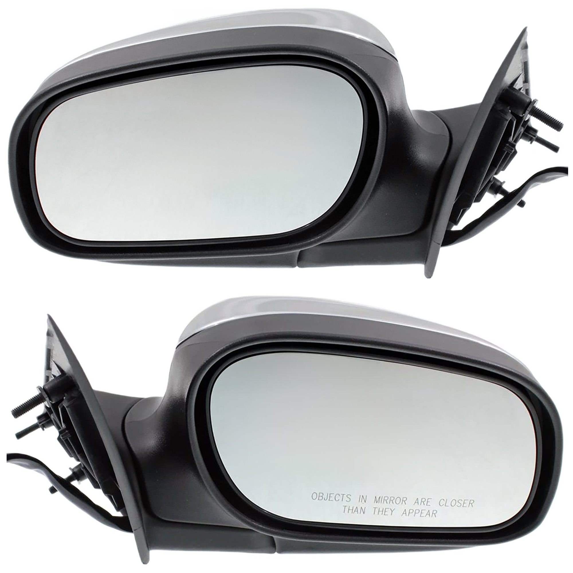 AM CROWN VICTORIA 98-01-03-08 MIRROR RH AND LH Power Manual Folding Non Heated Chrome No Auto dimming BSD Memory and Signal Light SKU SET JFD60ER C Partslink FO1320415 FO1321415 OEM 6W7Z17682AA PFM 6W7Z17683AA PF