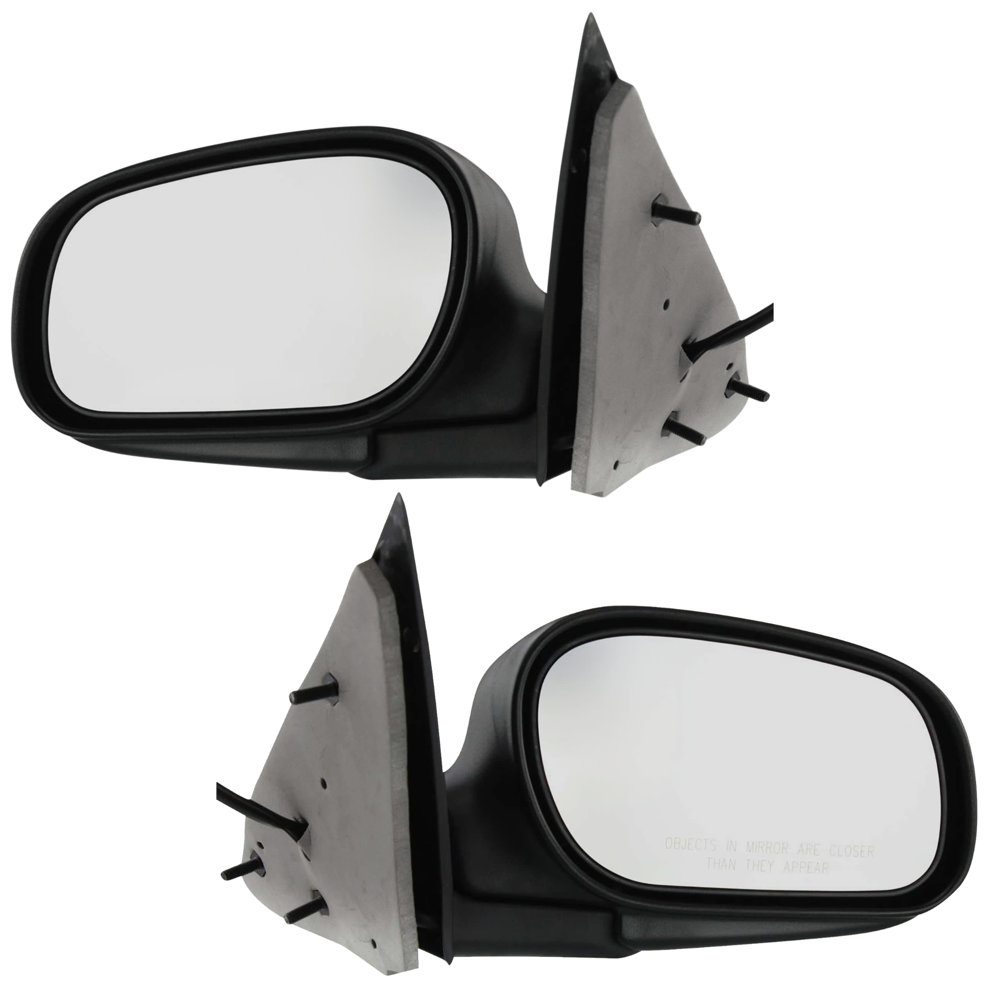 AM CROWN VICTORIA 98-11 MIRROR RH AND LH Power Manual Folding Non Heated Paintable SKU SET JFD60ER Partslink FO1320146 FO1321146 OEM 6W7Z17682AA 6W7Z17683AA