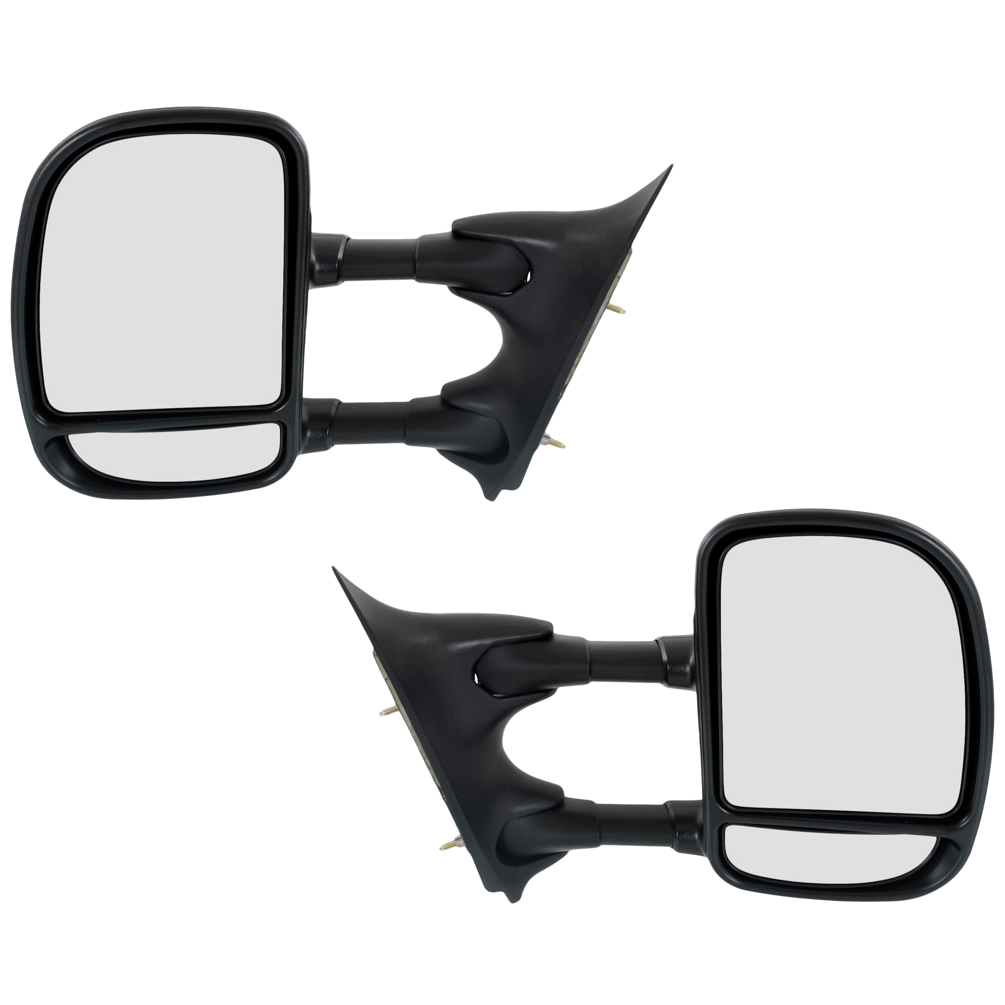 AM F SERIES SUPER DUTY 99-07 TOWING MIRROR RH AND LH Manual Adjust Manual Folding Non Heated Textured Single Swing Type SKU SET JFD66R Partslink FO1320195 FO1321195 OEM 1C3Z17682JAA 1C3Z17683JAA