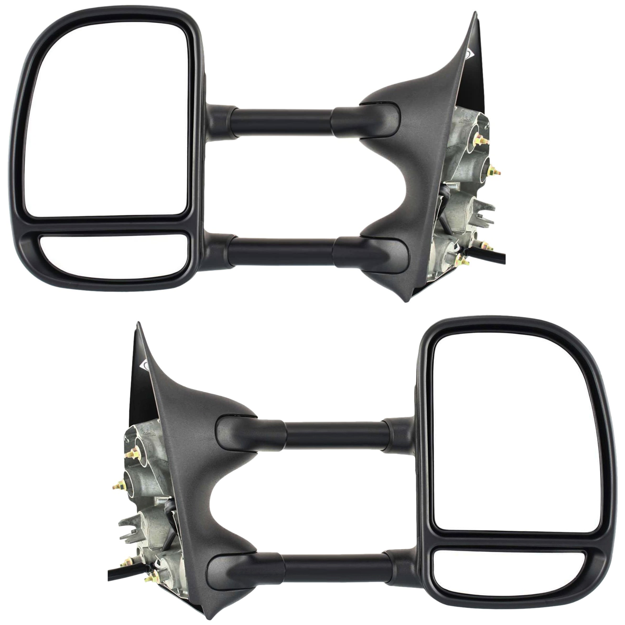 AM F SERIES SUPER DUTY 02-07 EXCURSION 00-05 TOWING MIRROR RH AND LH Power Manual Folding Non Heated Textured Dual Glass Dual Arm Type No Signal Light SKU SET JFD79ER Partslink FO1320227 FO1321227 OEM 3C3Z17682DAA 3C3Z17683DAA