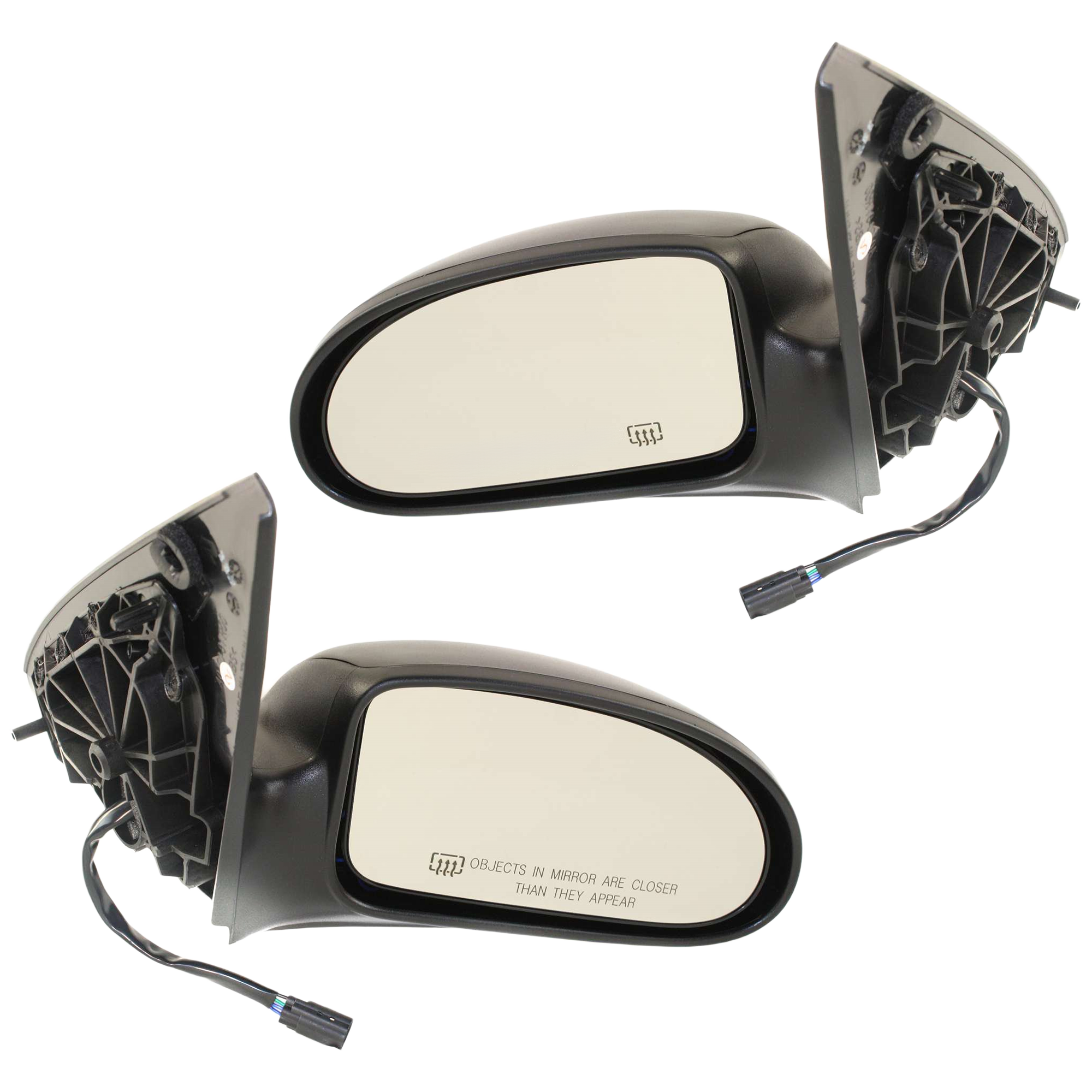 AM FOCUS 03-07 MIRROR RH AND LH Power Non Folding Heated Textured Exc. ST SVT Models SKU SET JFD80ER Partslink FO1320228 FO1321228 OEM 6S4Z17682CA 6S4Z17683CA