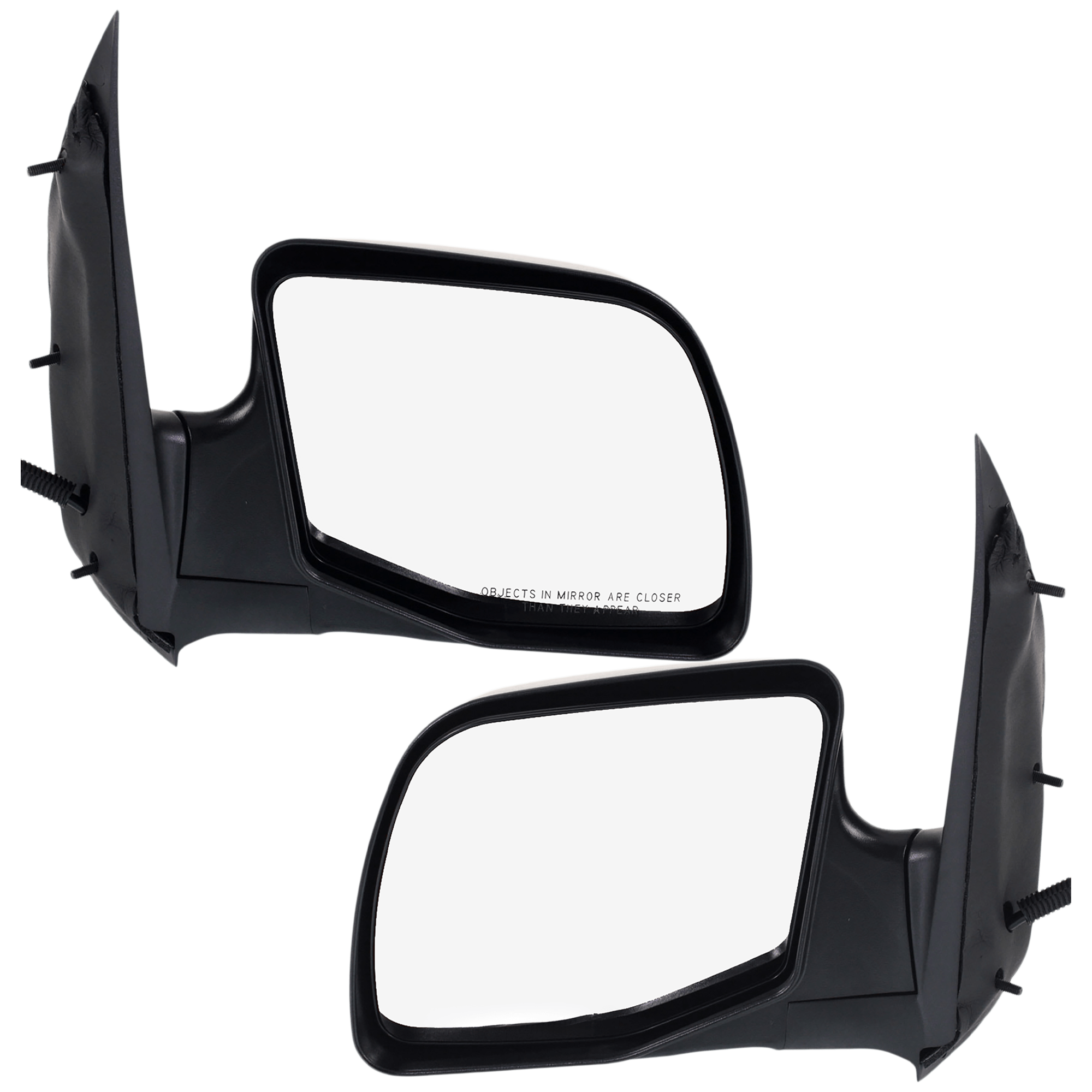 AM ECONOLINE VAN 92-04 MIRROR RH AND LH Non Towing Power Manual Folding Heated Textured No Auto dimming BSD Memory and Signal Light SKU SET JFD81ER Partslink FO1320229 FO1321229 OEM F4UZ17682B F4UZ17683B