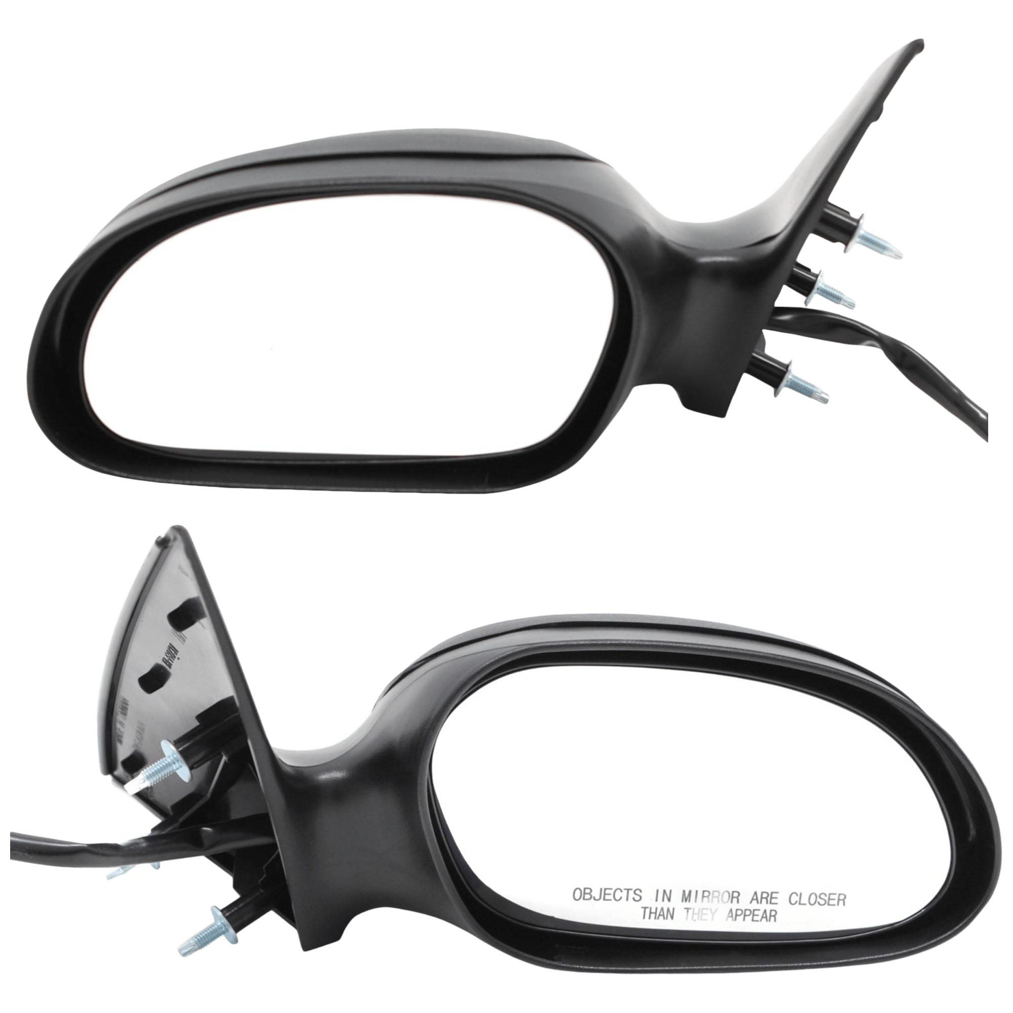 AM TAURUS 02-07 MIRROR RH AND LH Power Non Folding Non Heated Paintable Textured 2 Caps w Puddle Light Sedan Wagon SKU SET JFD85ER Partslink FO1320250 FO1321250 OEM 6F1Z17682A 6F1Z17683A